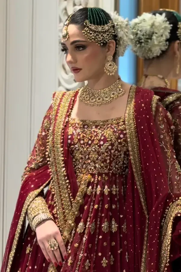 Haris Shakeel Luxury Wedding Festive Maysori Hand Emblishment Collection SHIFA-20 - Image 5