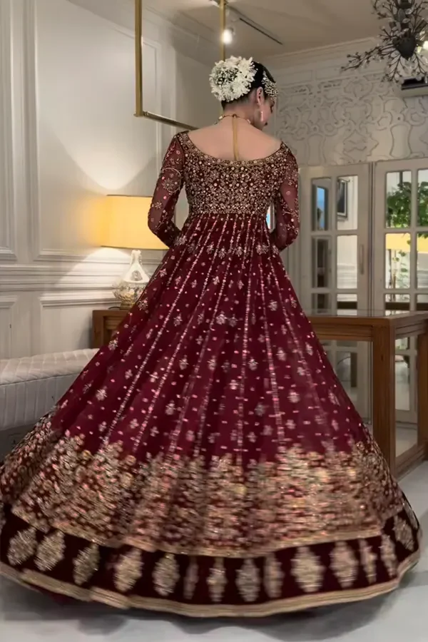 Haris Shakeel Luxury Wedding Festive Maysori Hand Emblishment Collection SHIFA-20 - Image 8