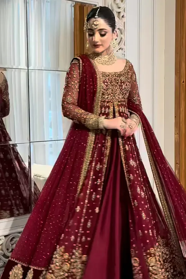 Haris Shakeel Luxury Wedding Festive Maysori Hand Emblishment Collection SHIFA-20 - Image 9