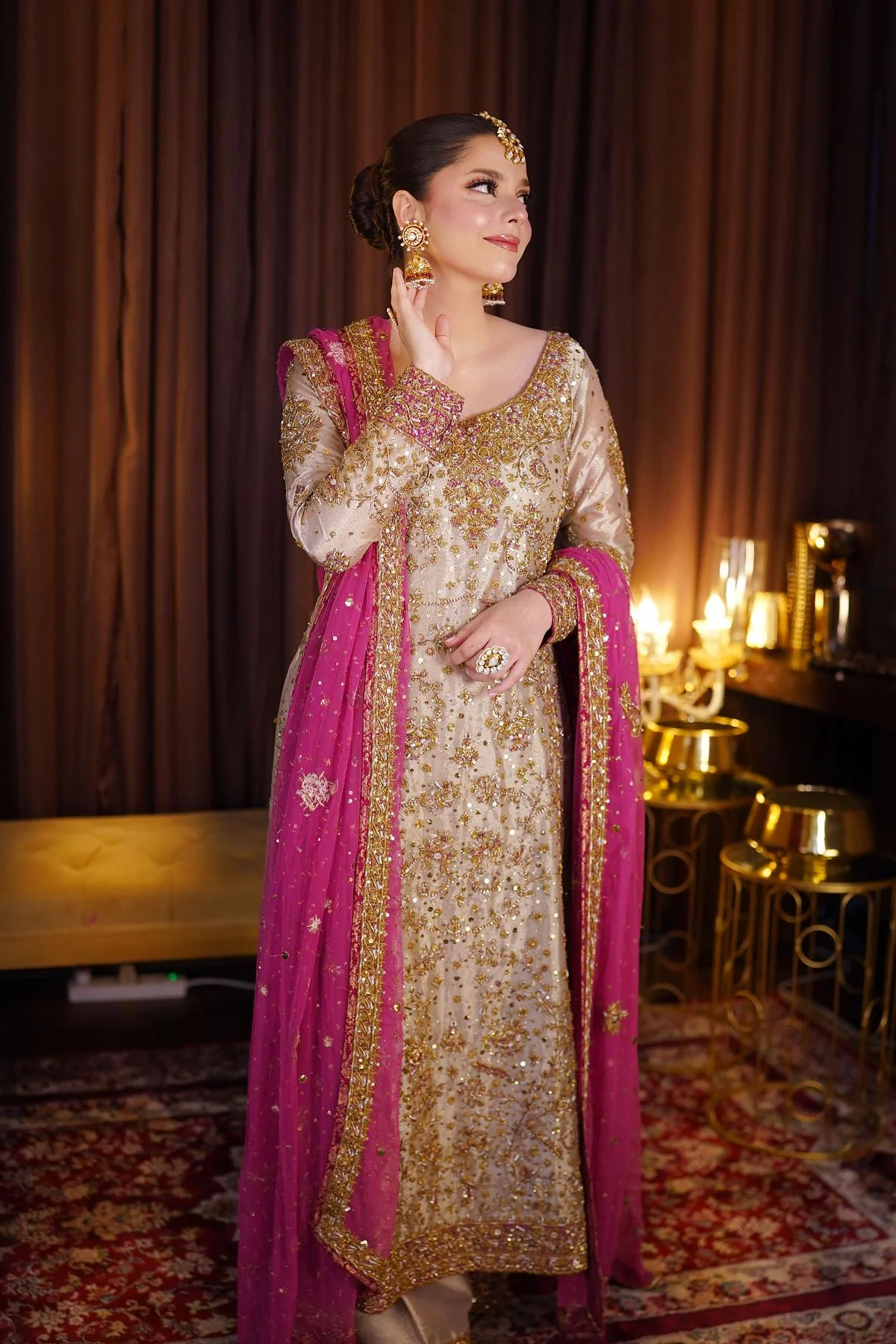 Haris Shakeel Mesuri Hand Embellished 3 Piece Unstitched Wedding Collection