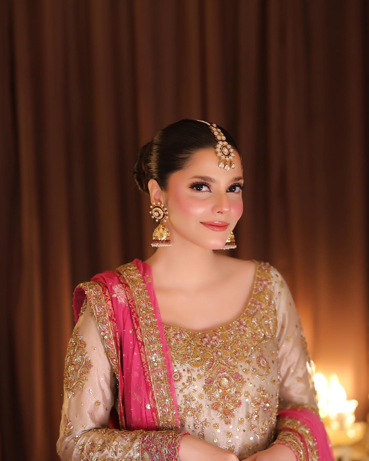 Haris Shakeel Mesuri Hand Embellished 3 Piece Unstitched Wedding Collection - Image 6