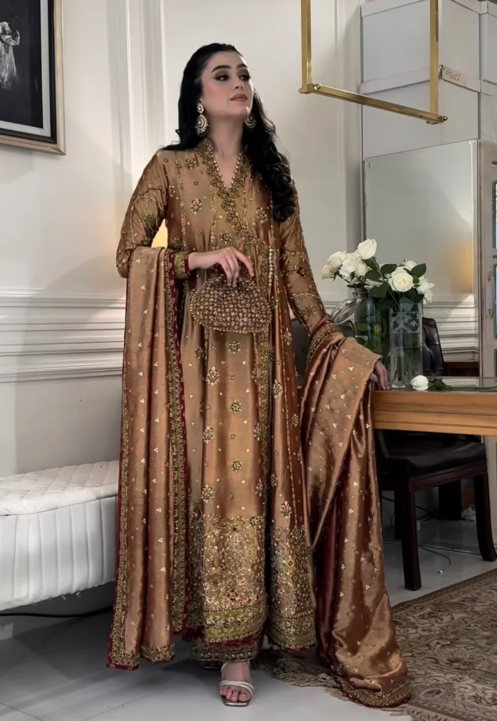 Haris Shakeel Wedding Edition Luxury Maysoori Collection D-8 - Image 3