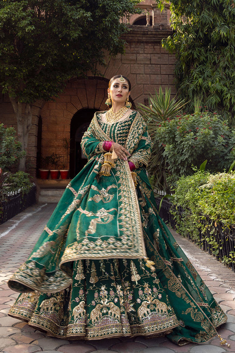 MOHSIN NAVEED RANJHA BRIDALS NAZNEEN RAW SILK MAXI Unstitched - Image 3