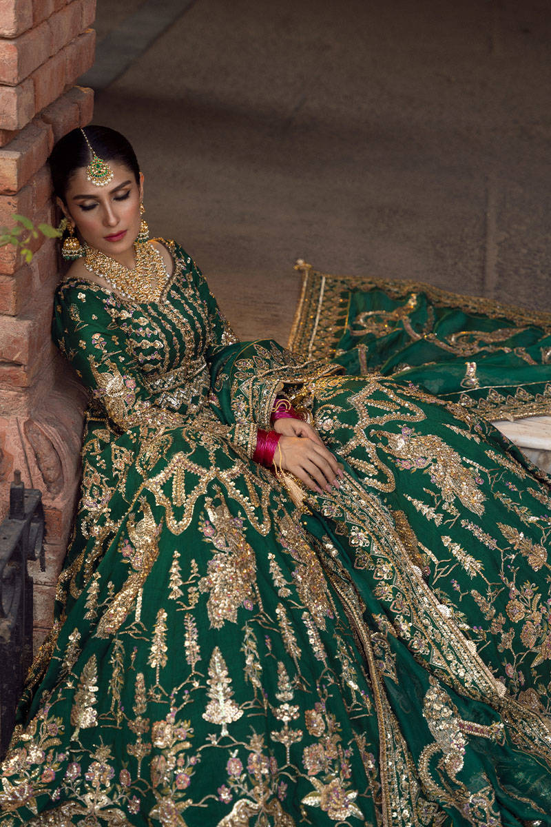 MOHSIN NAVEED RANJHA BRIDALS NAZNEEN RAW SILK MAXI Unstitched - Image 5