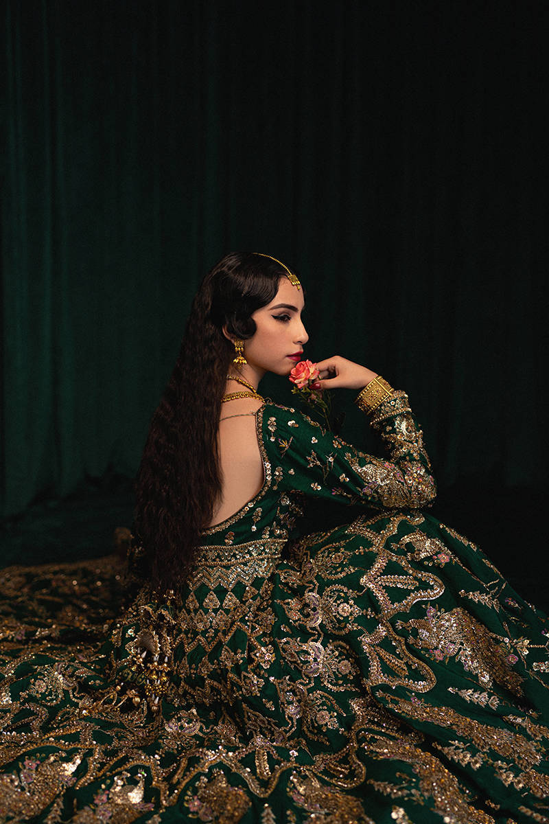 MOHSIN NAVEED RANJHA BRIDALS NAZNEEN RAW SILK MAXI Unstitched - Image 6