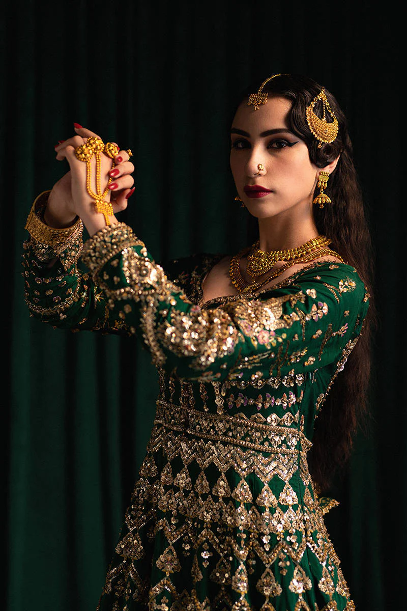 MOHSIN NAVEED RANJHA BRIDALS NAZNEEN RAW SILK MAXI Unstitched - Image 7