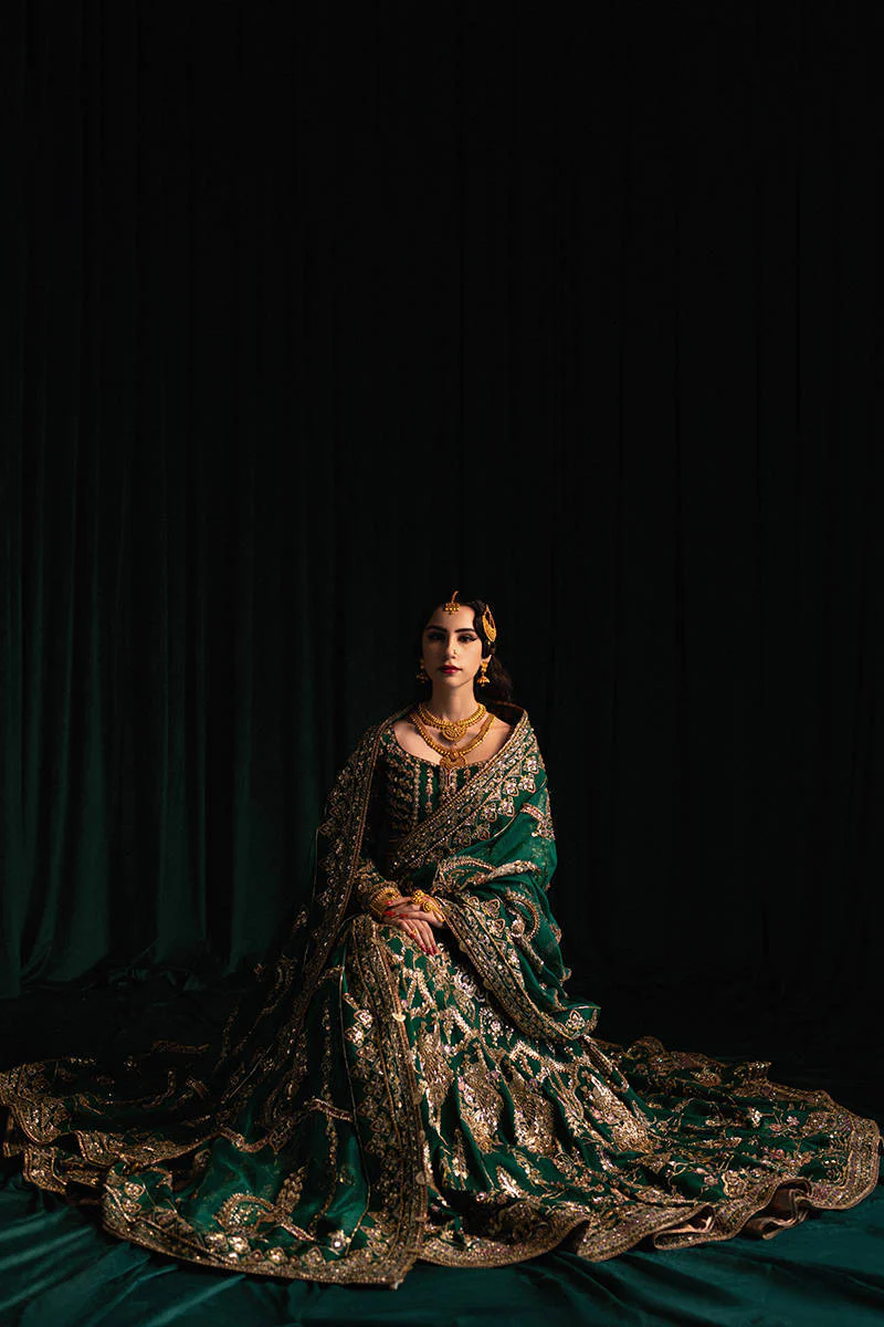 MOHSIN NAVEED RANJHA BRIDALS NAZNEEN RAW SILK MAXI Unstitched - Image 8