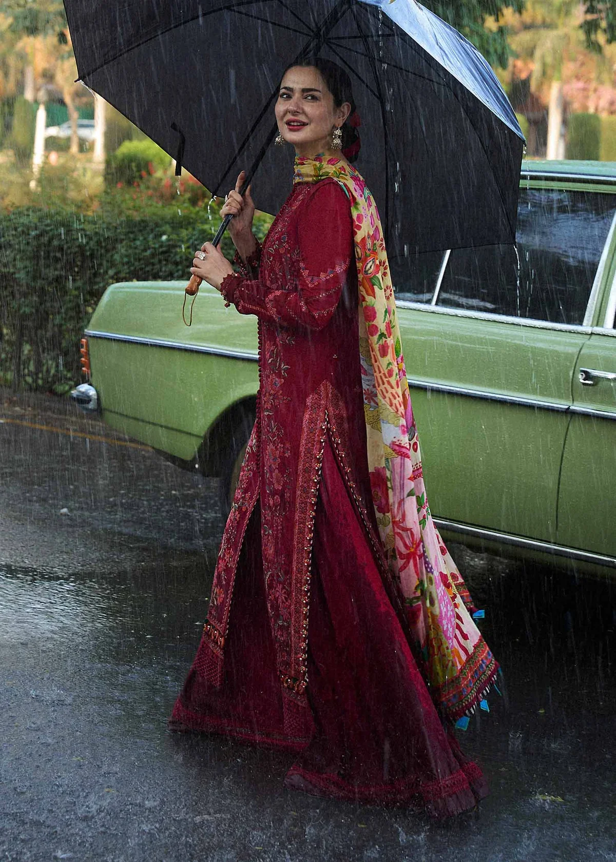 Hussain Rehar Luxury Lawn Embroidered Unstitched Suit BLOOM - Image 6