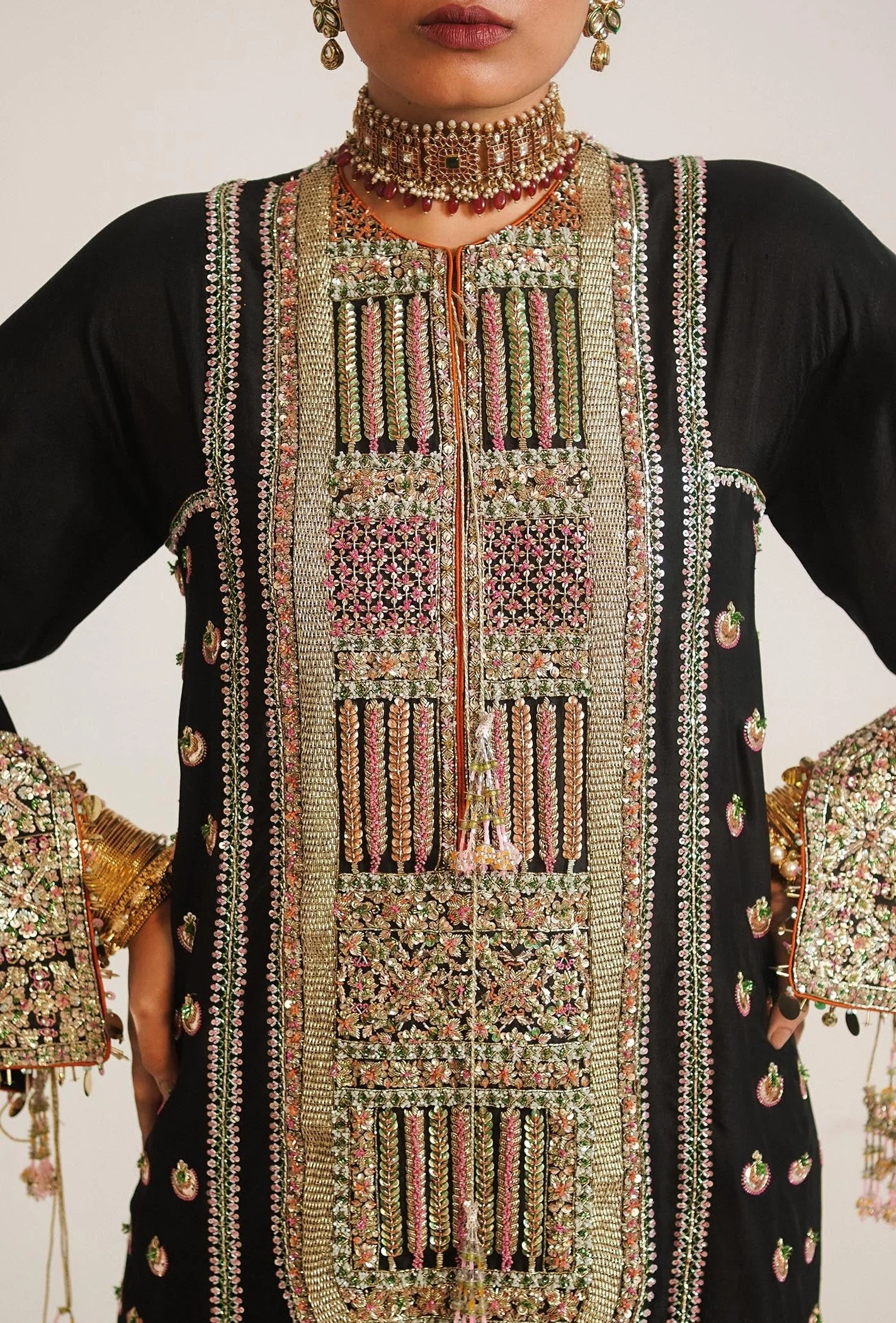Hussain Rehar Luxury Raw Silk Collection Unstitched 3 Piece - ZEPHYR - Image 3