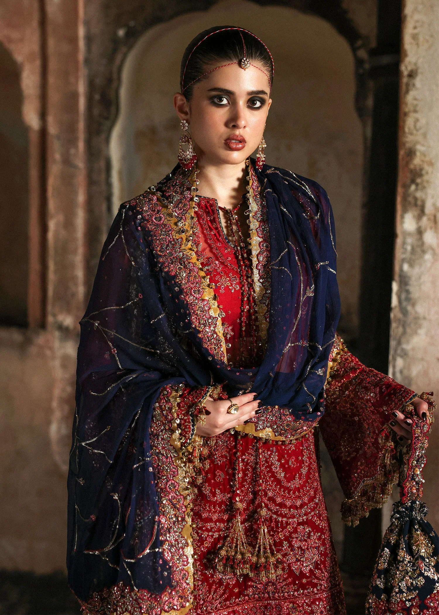 Hussain Rehar Wedding Festive Luxury Pure Chiffon Unstitched Suit SHAHRBANO D-15 - Image 6