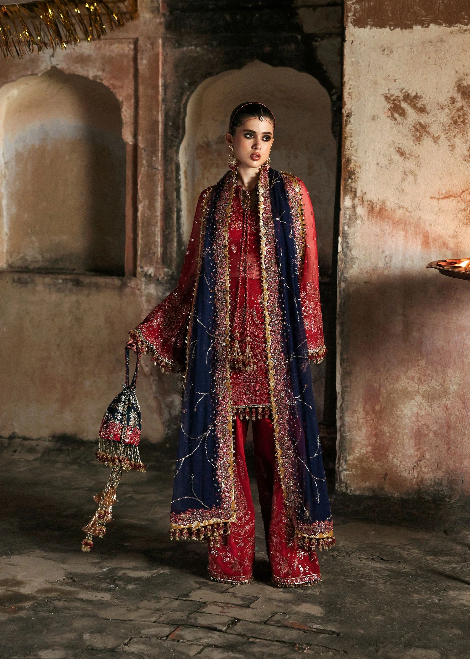 Hussain Rehar Wedding Festive Luxury Pure Chiffon Unstitched Suit SHAHRBANO D-15 - Image 7