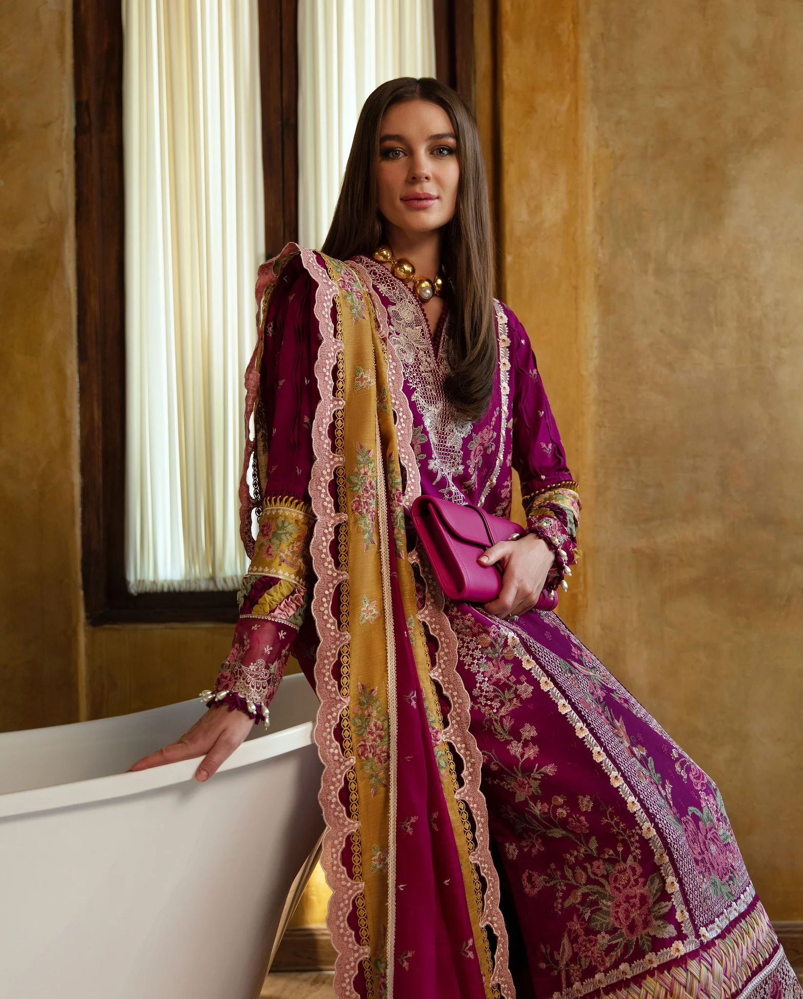 Ilana by Republic Embroidered Lawn Unstitched 3Pc Suit D6-A Camille - Image 6