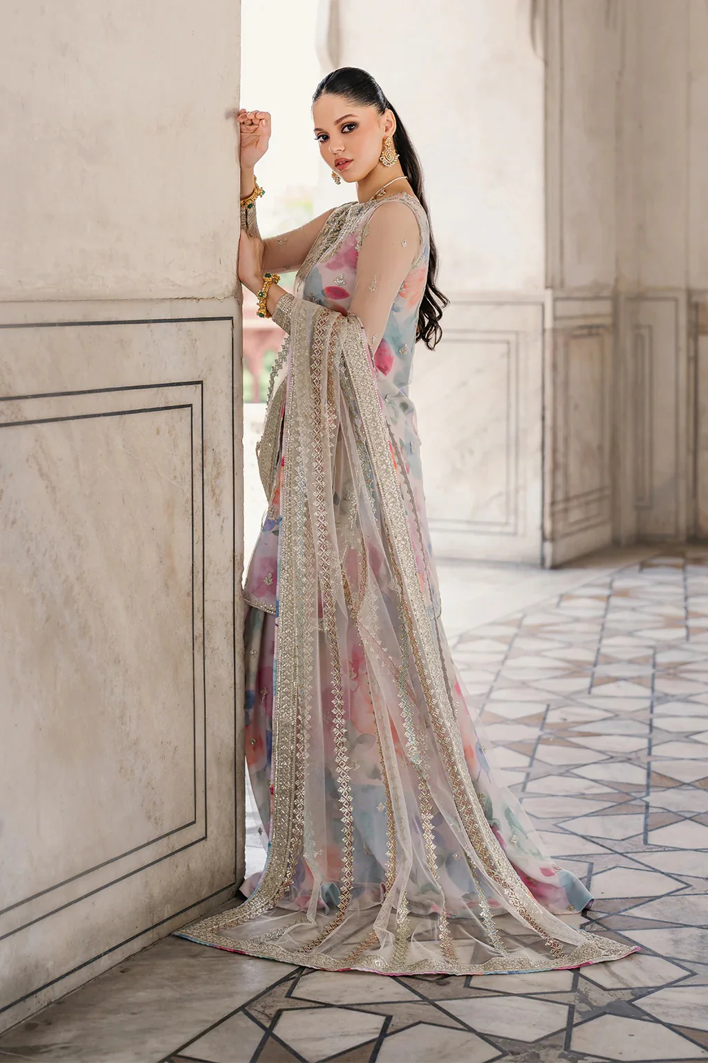 Iznik Luxury Lawn Embroidered 3 Piece Unstitched UE-312 - Image 5