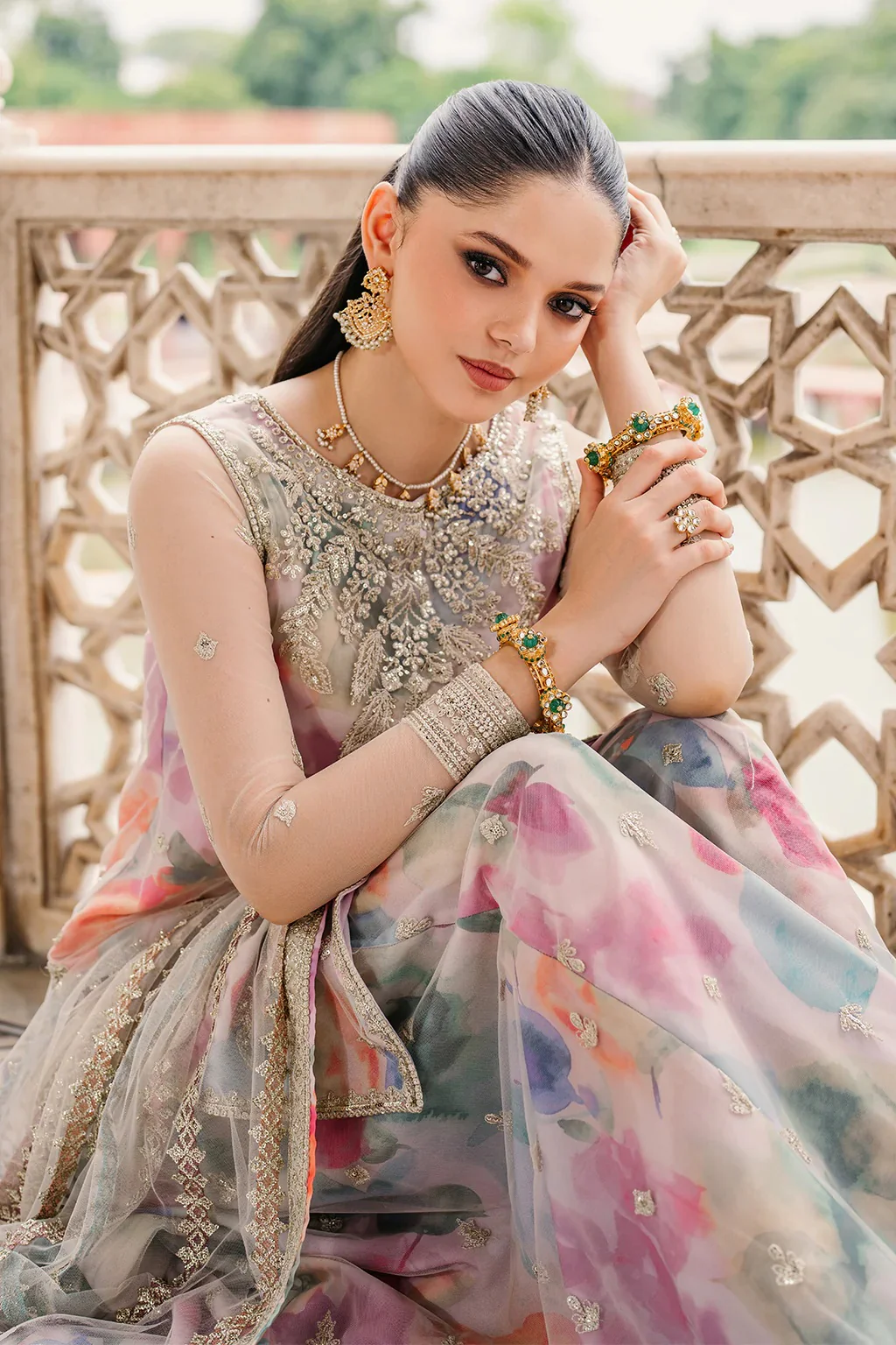 Iznik Luxury Lawn Embroidered 3 Piece Unstitched UE-312 - Image 6