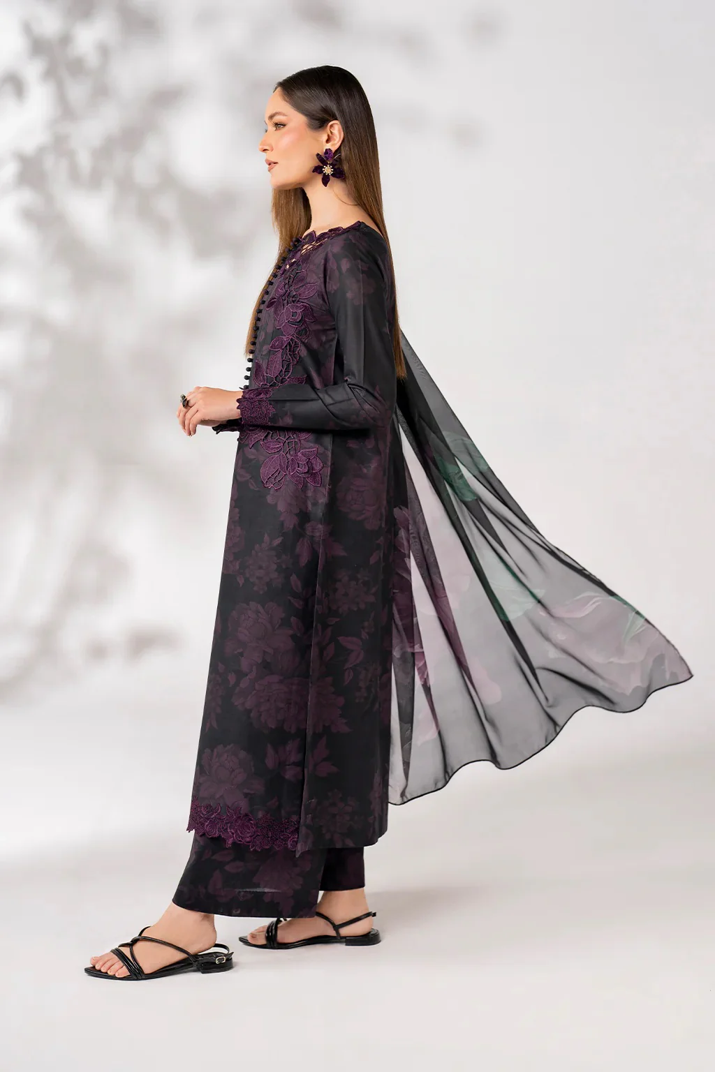 Iznik Luxury Lawn Unstitched 3 Piece UE-270 - Image 5