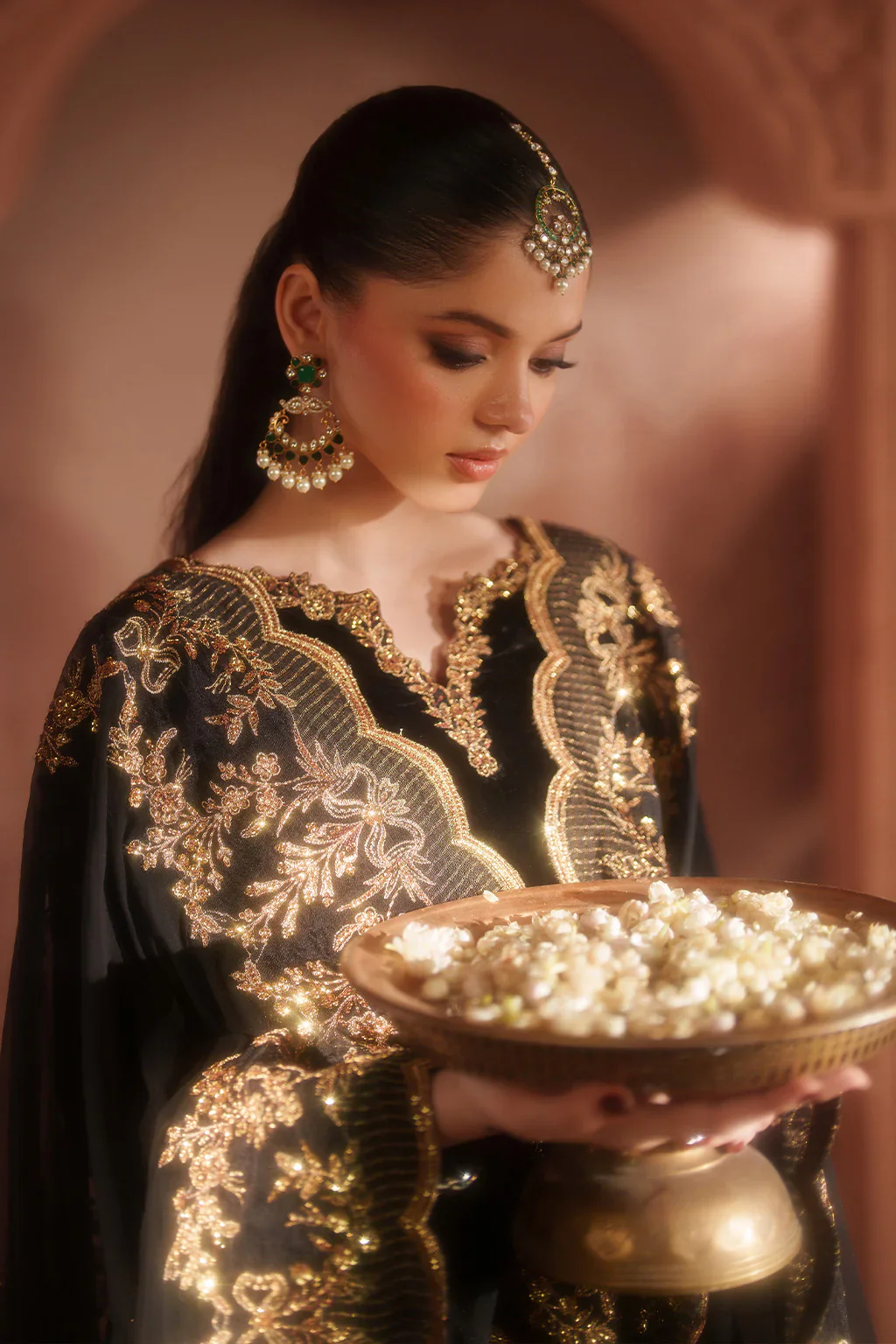 Iznik Luxury Velvet Embroidered Collection IV-62 Embroidered Velvet - Image 6