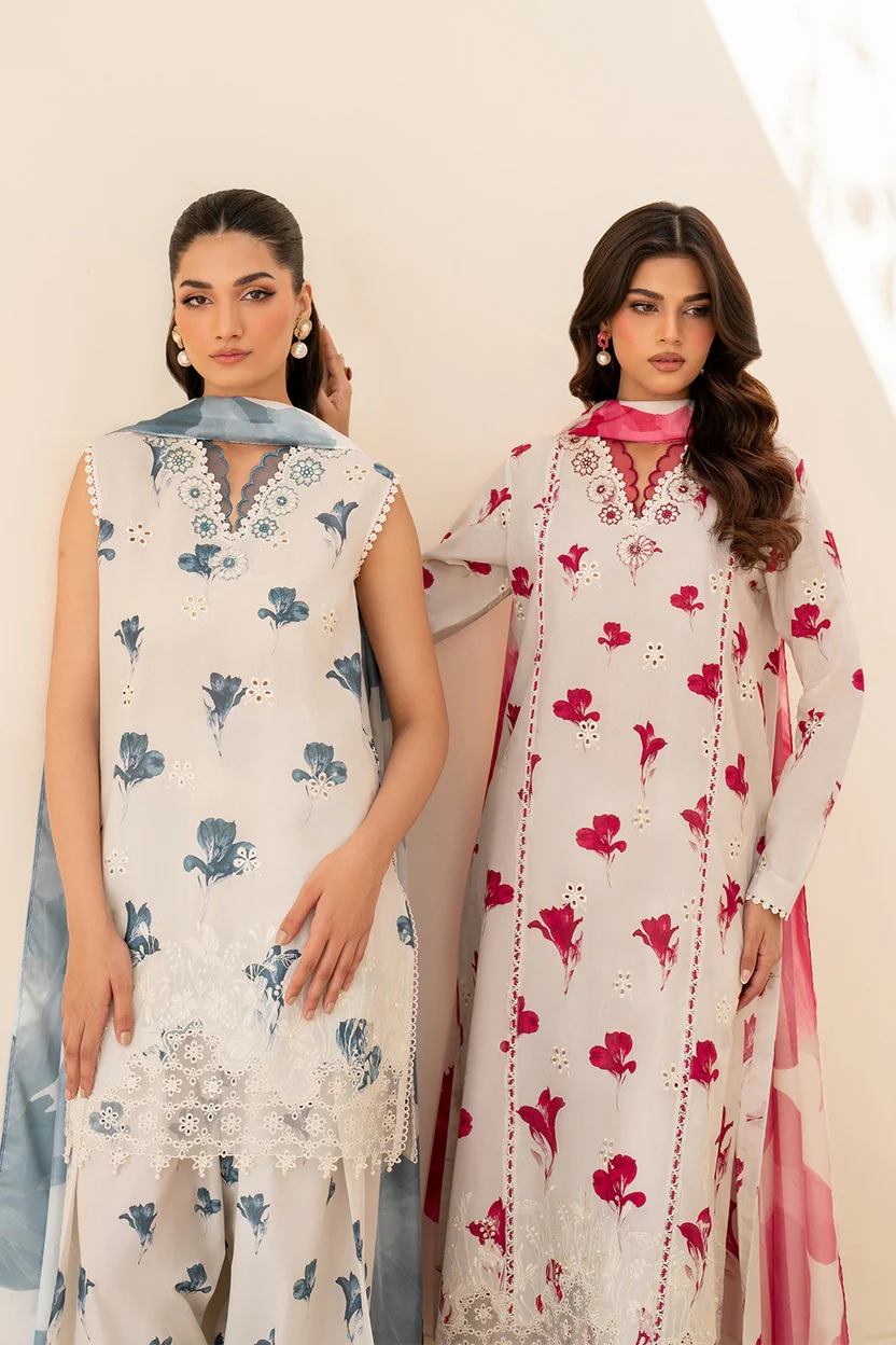 Iznik UE-442 - Luxury Lawn Embroidered 3 Piece Unstitched - Image 13