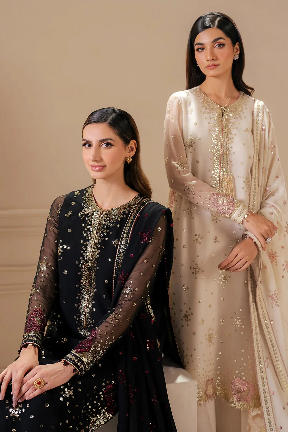 Jazmin Chiffon Embroidered 3 Piece Unstitched Uc-3069 - Image 10