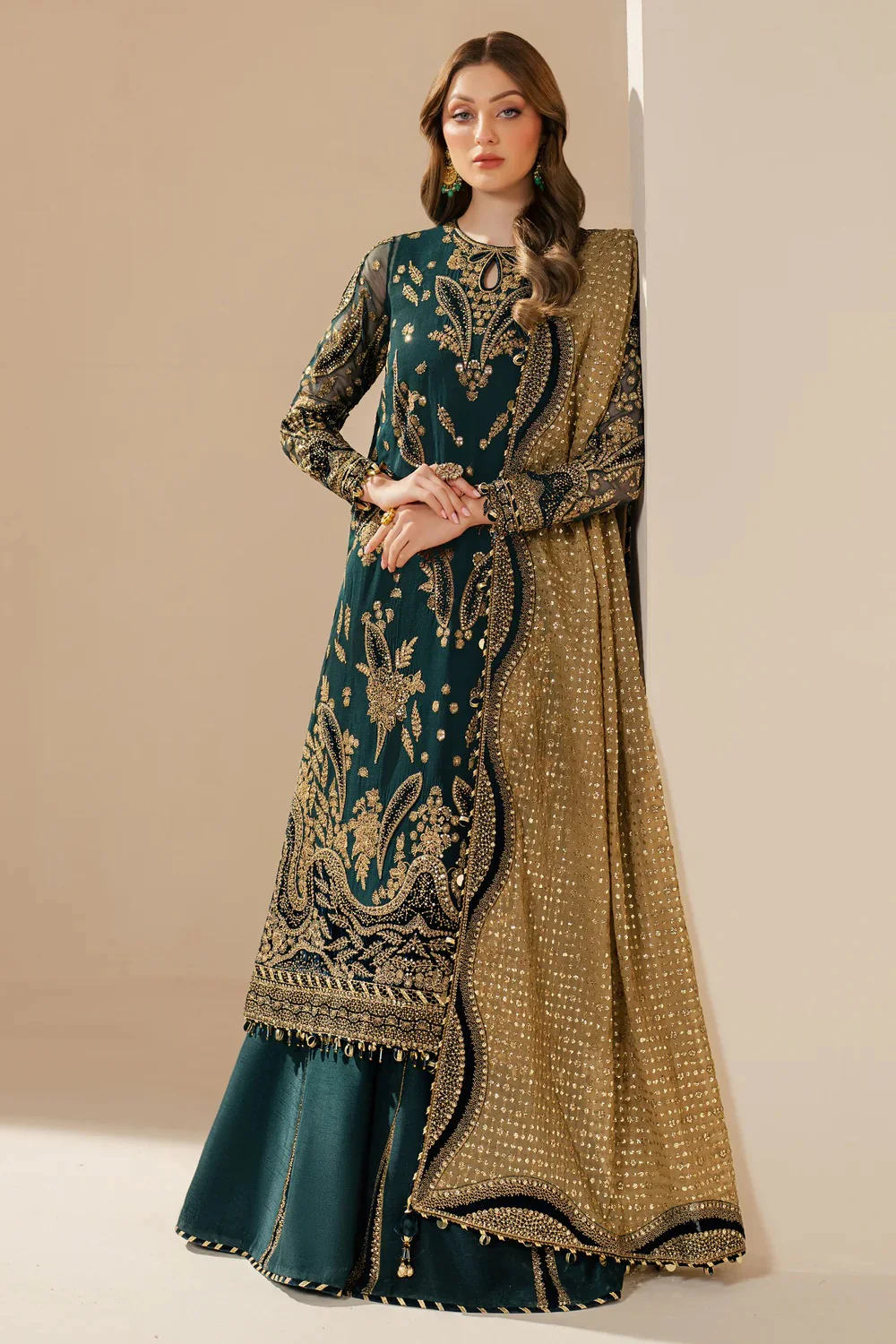 Jazmin WF'25-06 - Luxury Raw Silk Embroidered 3 Piece Unstitched - Image 2