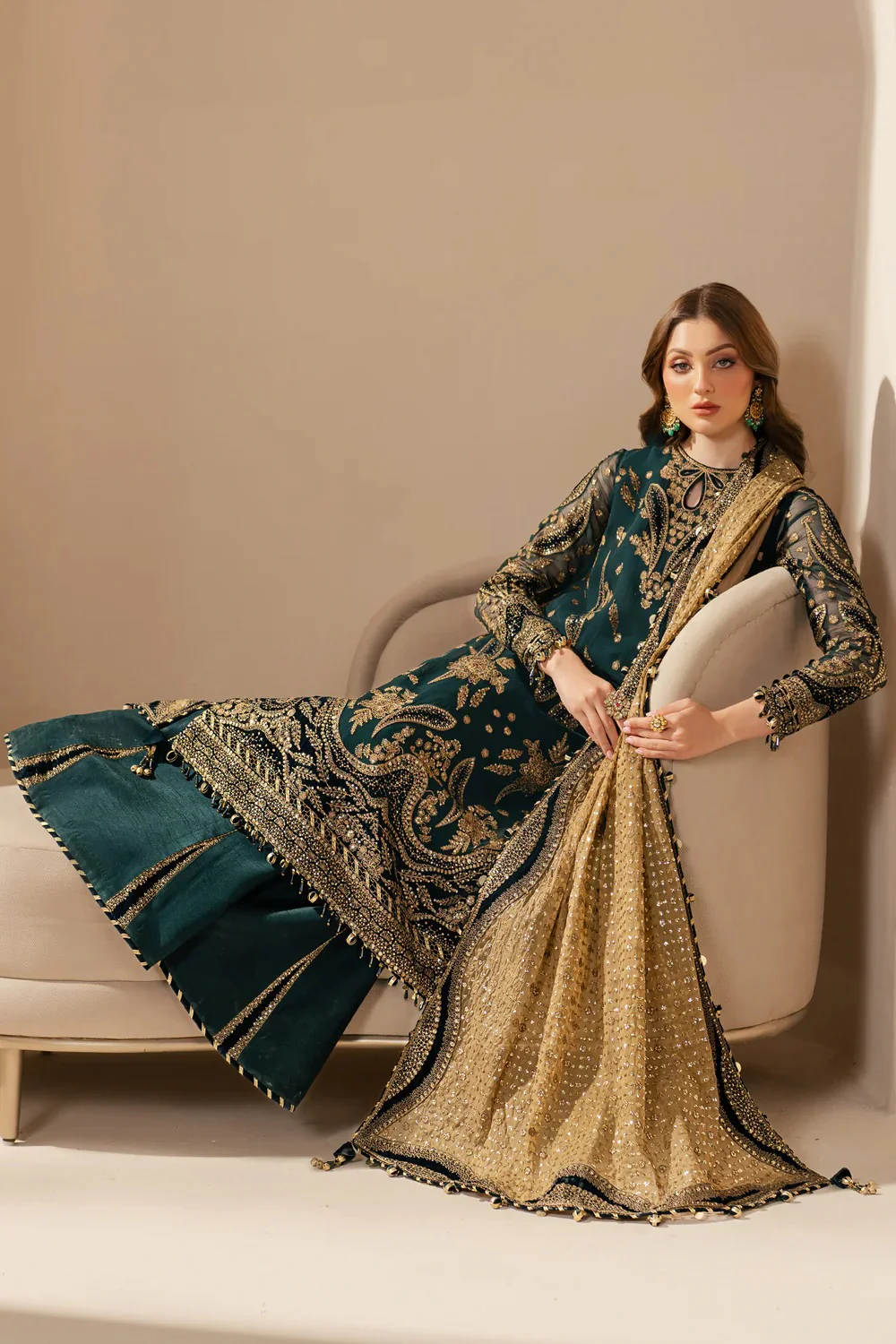Jazmin WF'25-06 - Luxury Raw Silk Embroidered 3 Piece Unstitched - Image 7
