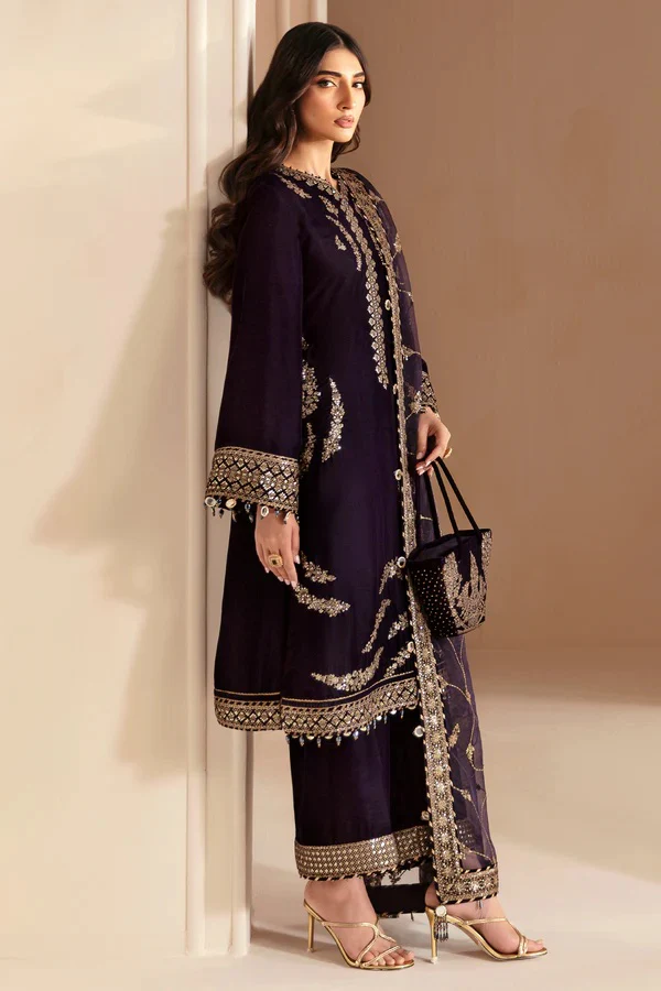 Jazmine Embroidered Micro Velvet 9000 Formal VF-2026 Luxury Collection - Image 4