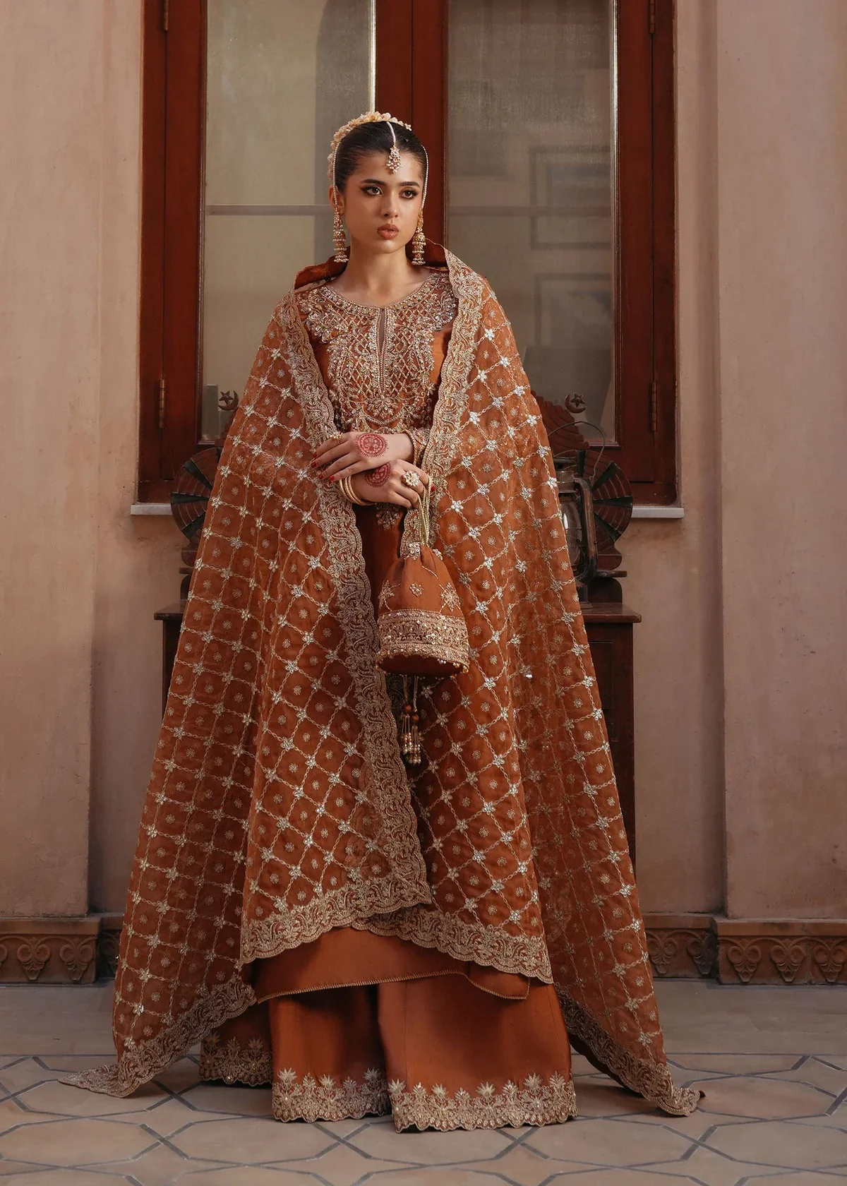 Kanwal Malik Luxury Raw Silk Hand Emblishment Collection Zulekha - Image 2