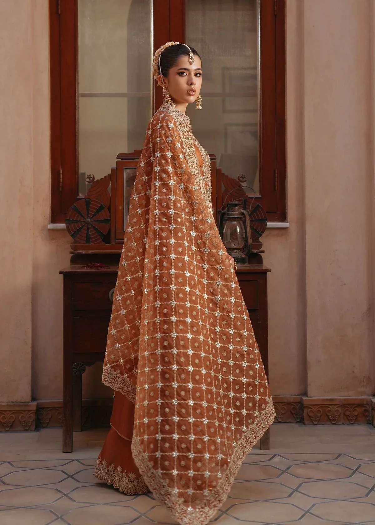 Kanwal Malik Luxury Raw Silk Hand Emblishment Collection Zulekha - Image 4