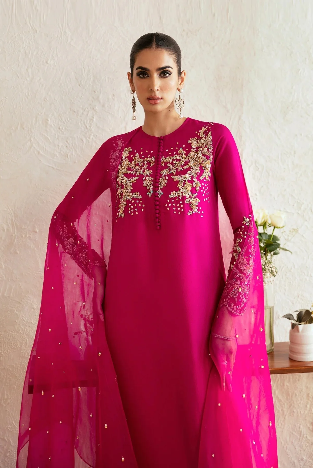 Kanwal Malik - Luxury Silk Embroidered 3 Piece Unstitched - Myra - Image 2