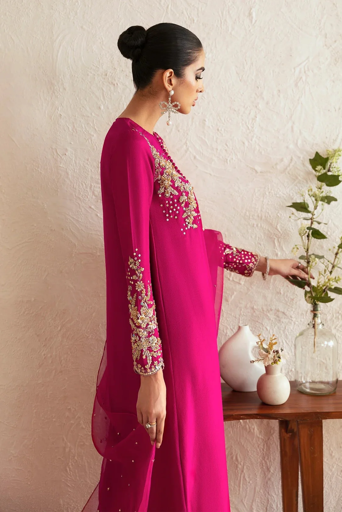 Kanwal Malik - Luxury Silk Embroidered 3 Piece Unstitched - Myra - Image 6