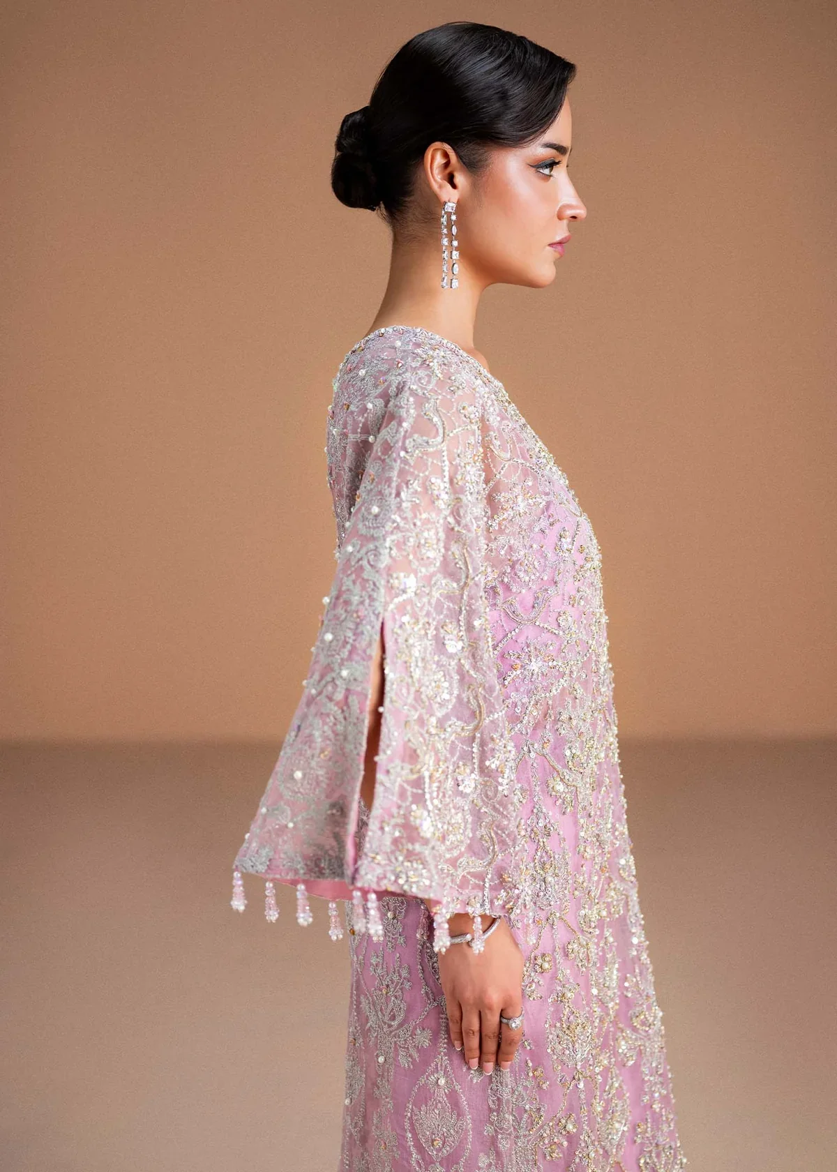 Kanwal Malik Nysa Wedding Festive Luxury Embroidered Lava Silk Silk DINA - Image 4