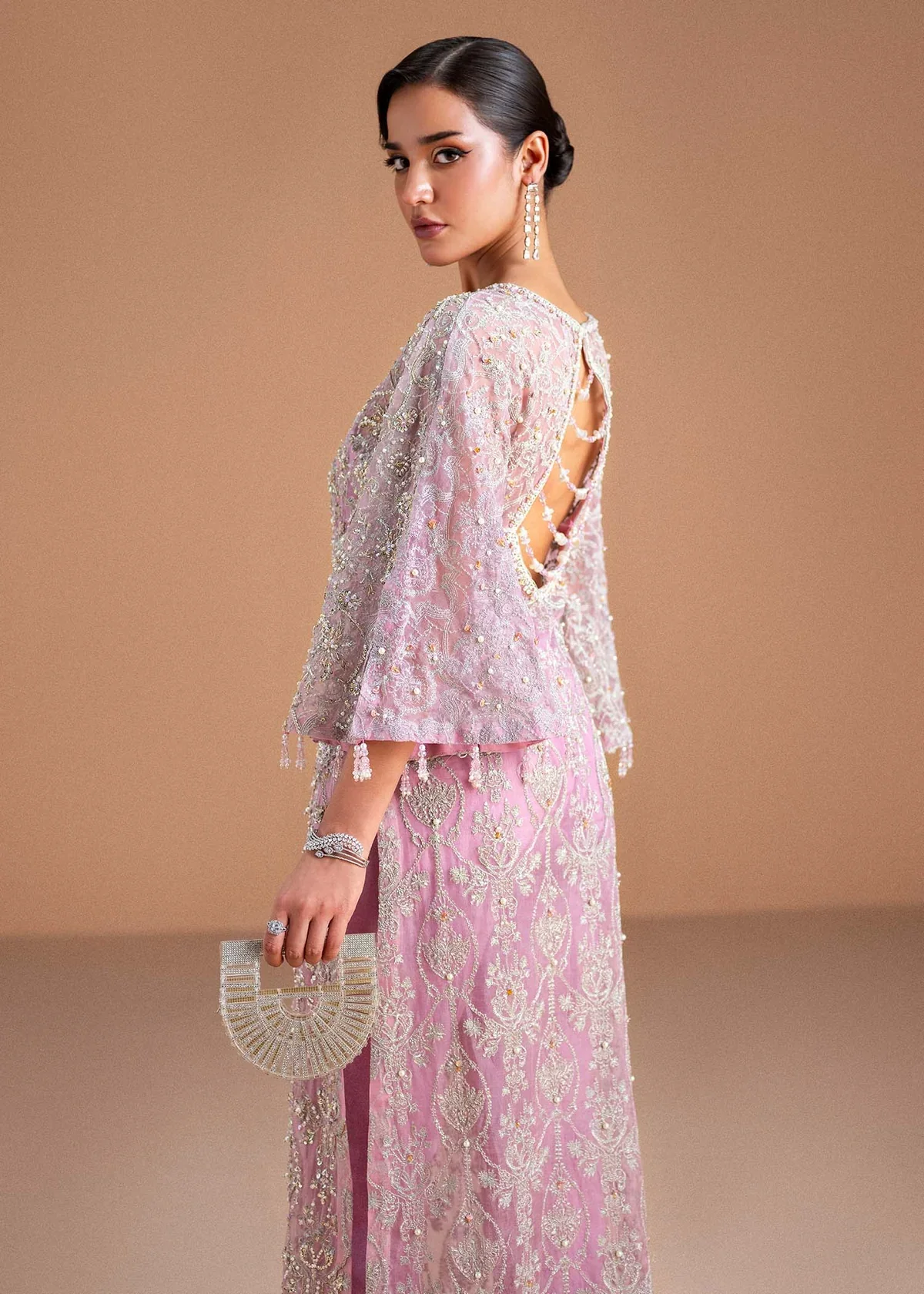 Kanwal Malik Nysa Wedding Festive Luxury Embroidered Lava Silk Silk DINA - Image 6