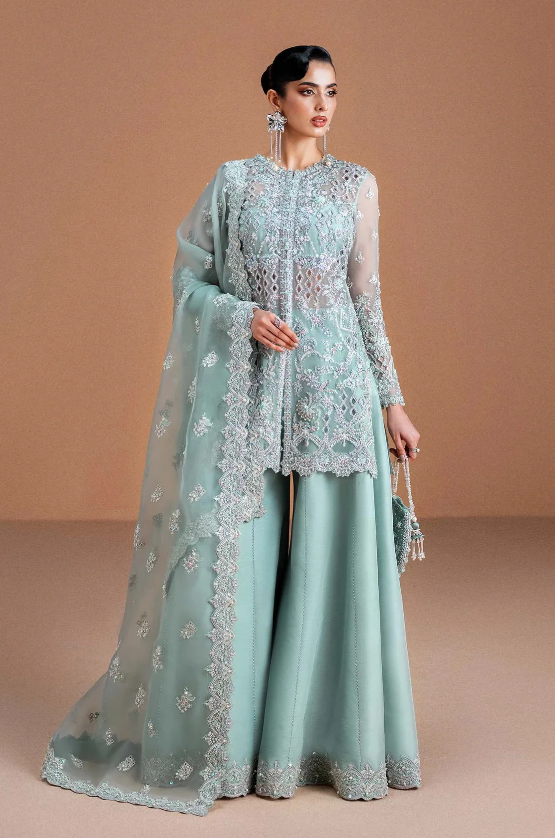 Kanwal Malik - Vania - Luxury Organza Embroidered 3 Piece Unstitched