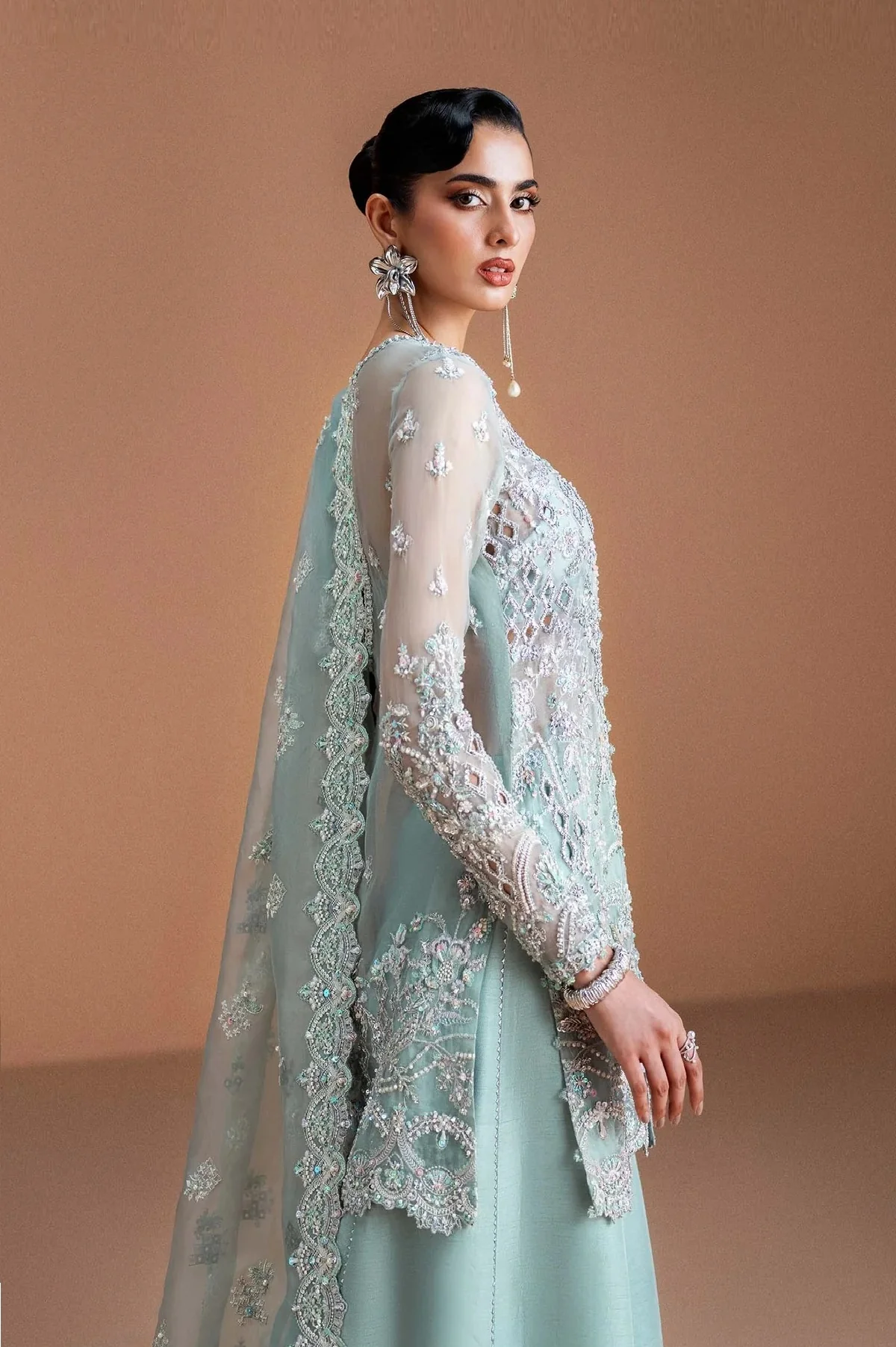 Kanwal Malik - Vania - Luxury Organza Embroidered 3 Piece Unstitched - Image 5
