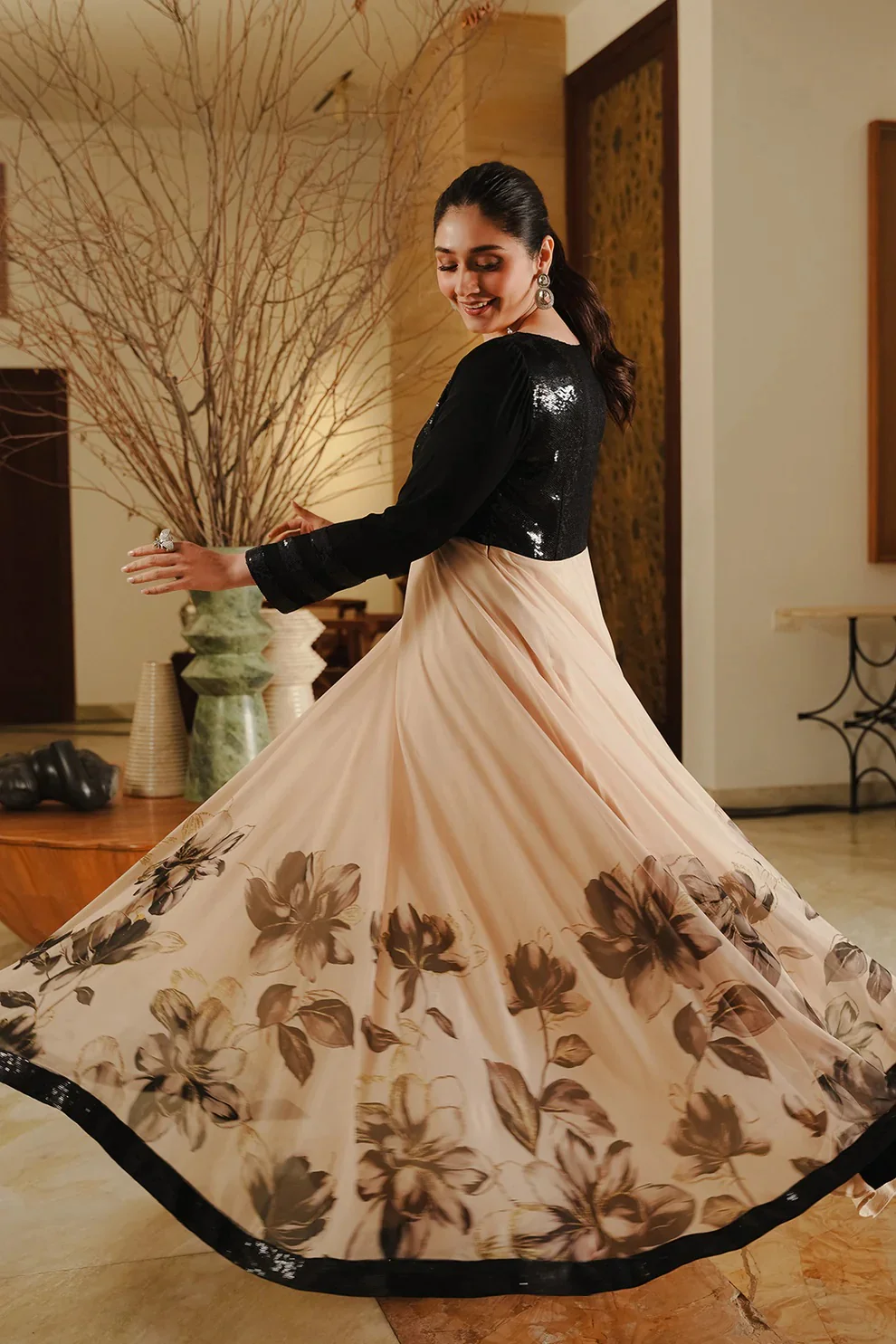 Lulusar Luxury Silk Embroidered 3 Piece Unstitched - Farail Dress - Image 3