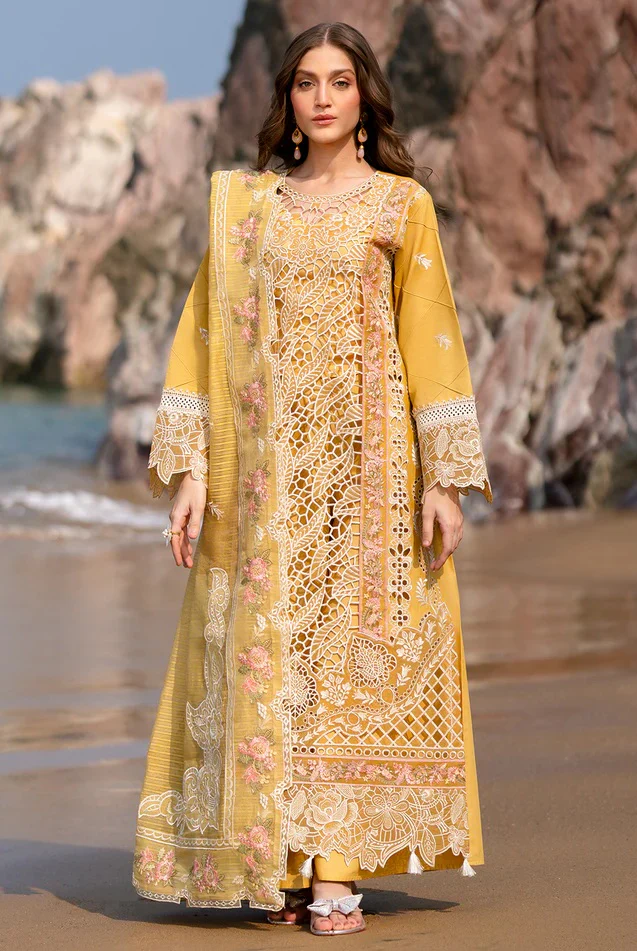 Mahnur Dahlia - Luxury Lawn Embroidered 3 Piece Unstitched