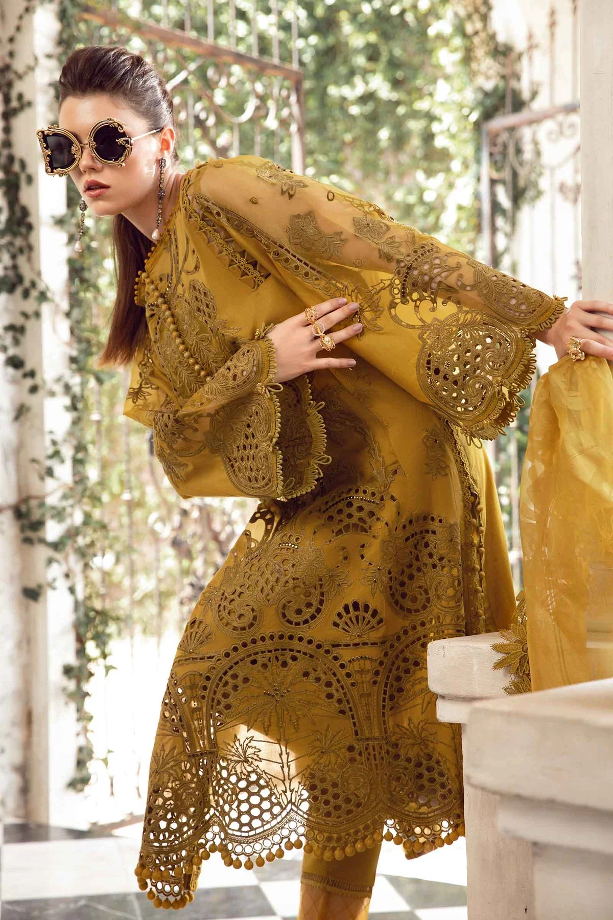 Maria.B Eid Collection Luxury Embroidered Lawn Unstitched Eid Lawn 08 - Image 4