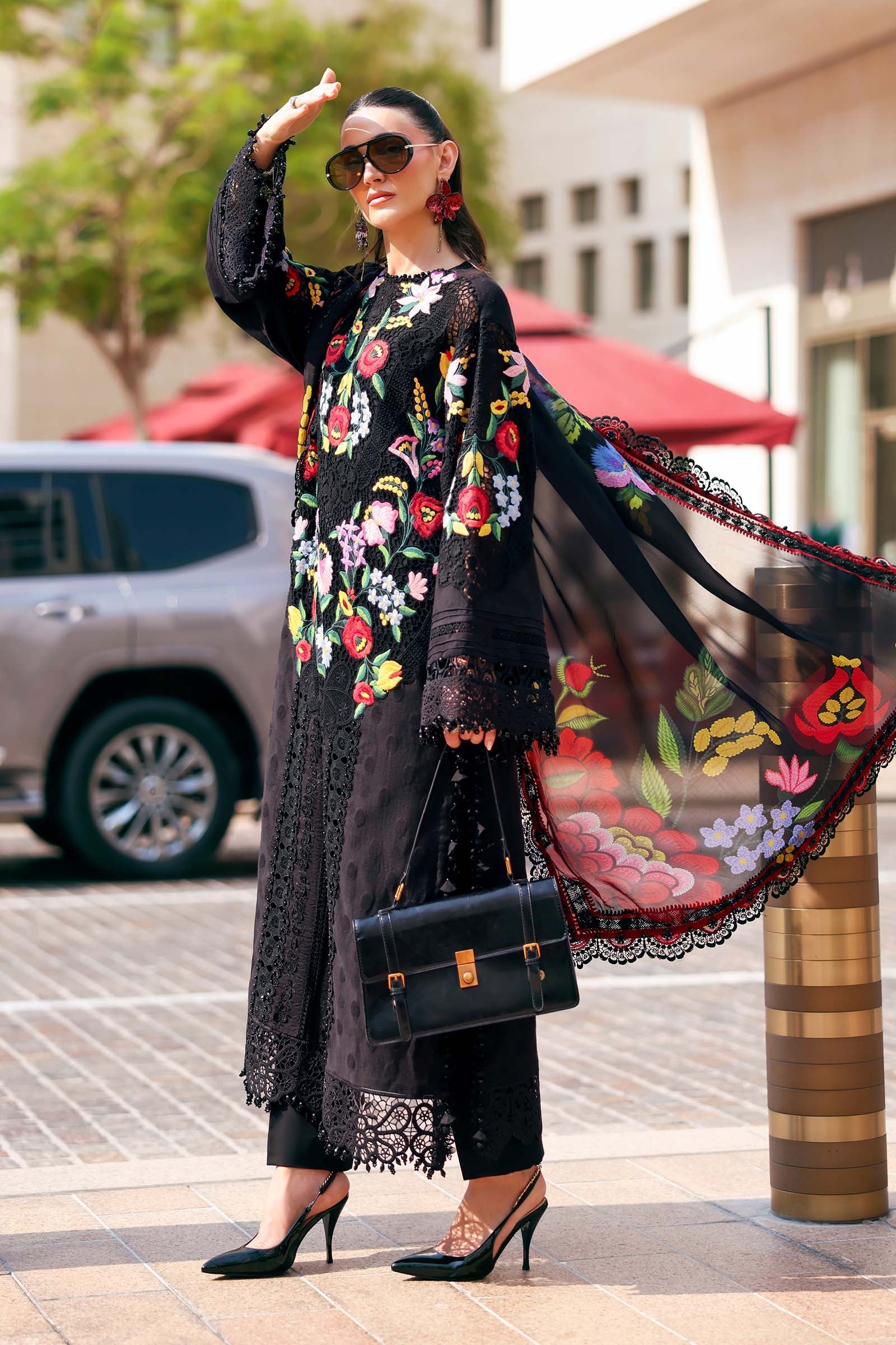 Maria.B - Lawn Embroidered 3 Piece Unstitched - D-2610-B - Image 2