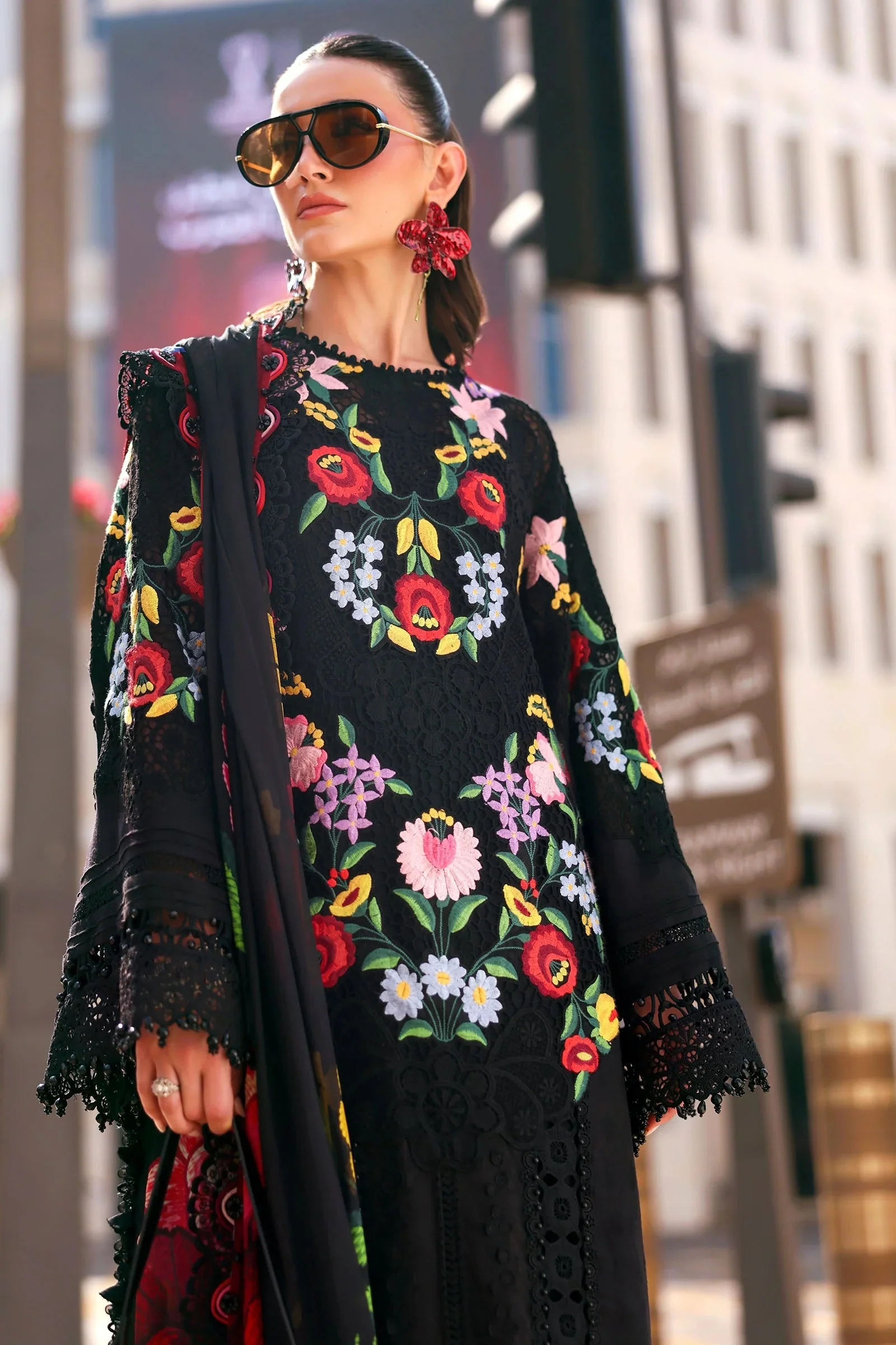 Maria.B - Lawn Embroidered 3 Piece Unstitched - D-2610-B - Image 8