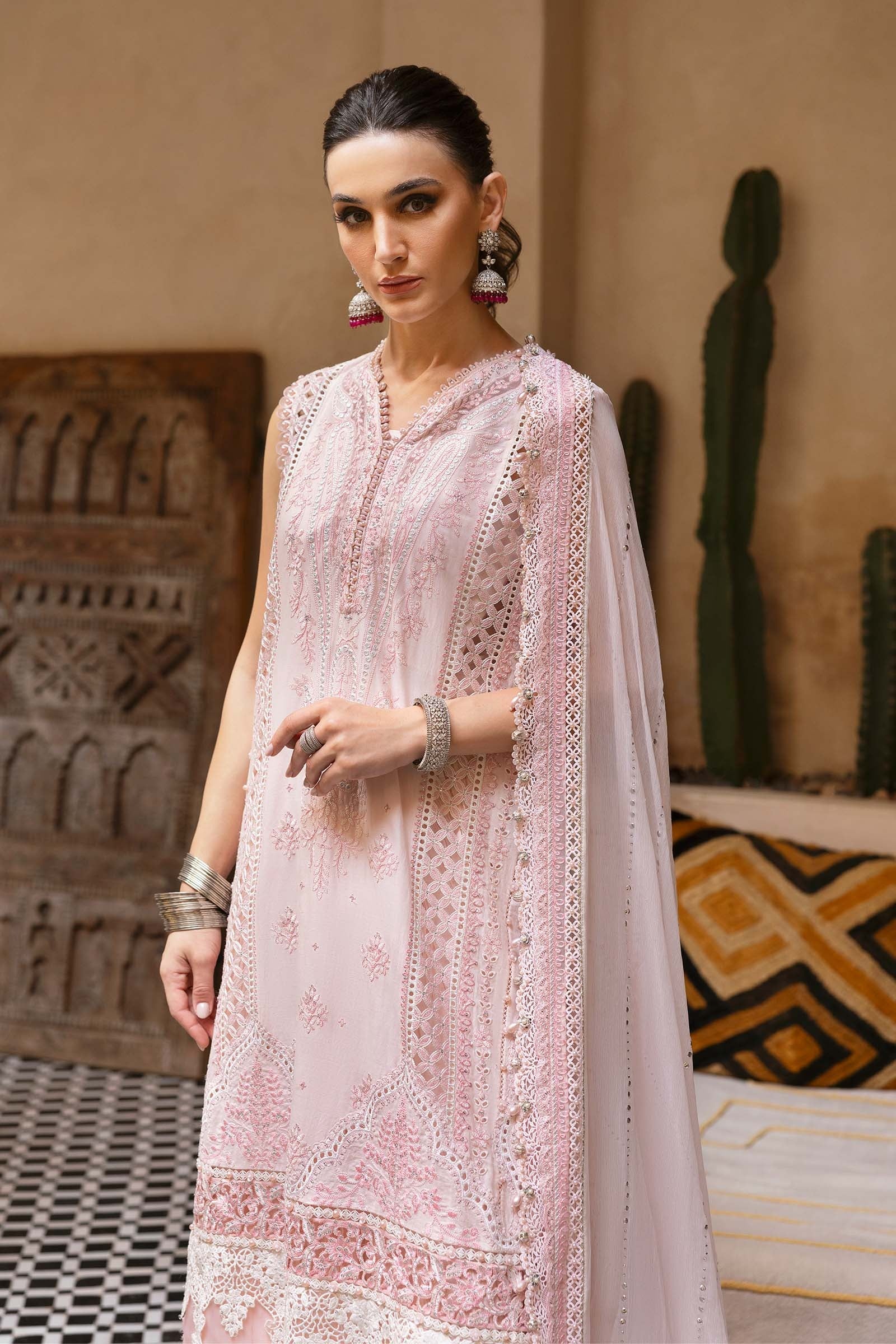 Maria.B - Luxury Lawn Embroidered 3 Piece Unstitched - D-2511-A - Image 2