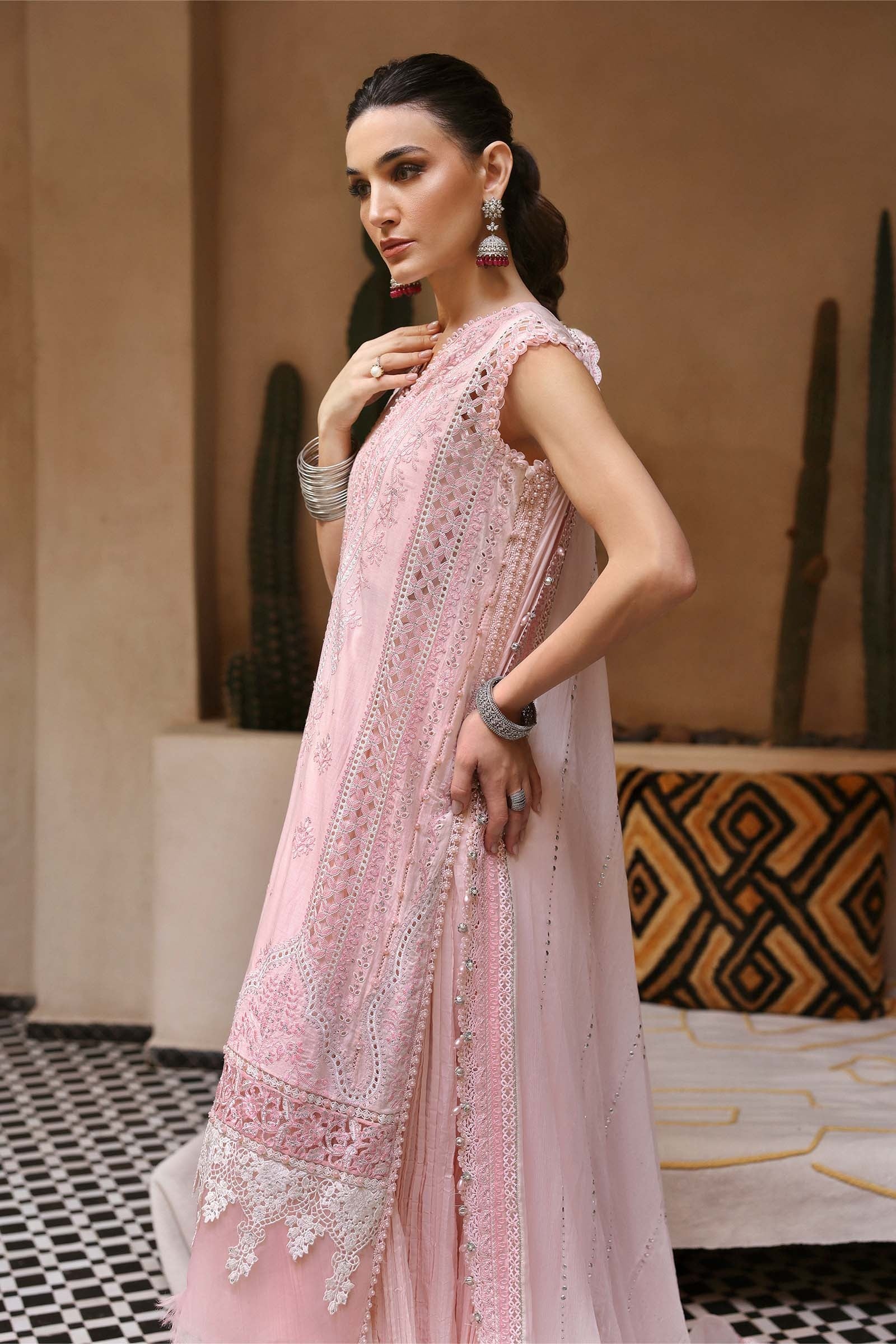 Maria.B - Luxury Lawn Embroidered 3 Piece Unstitched - D-2511-A - Image 5