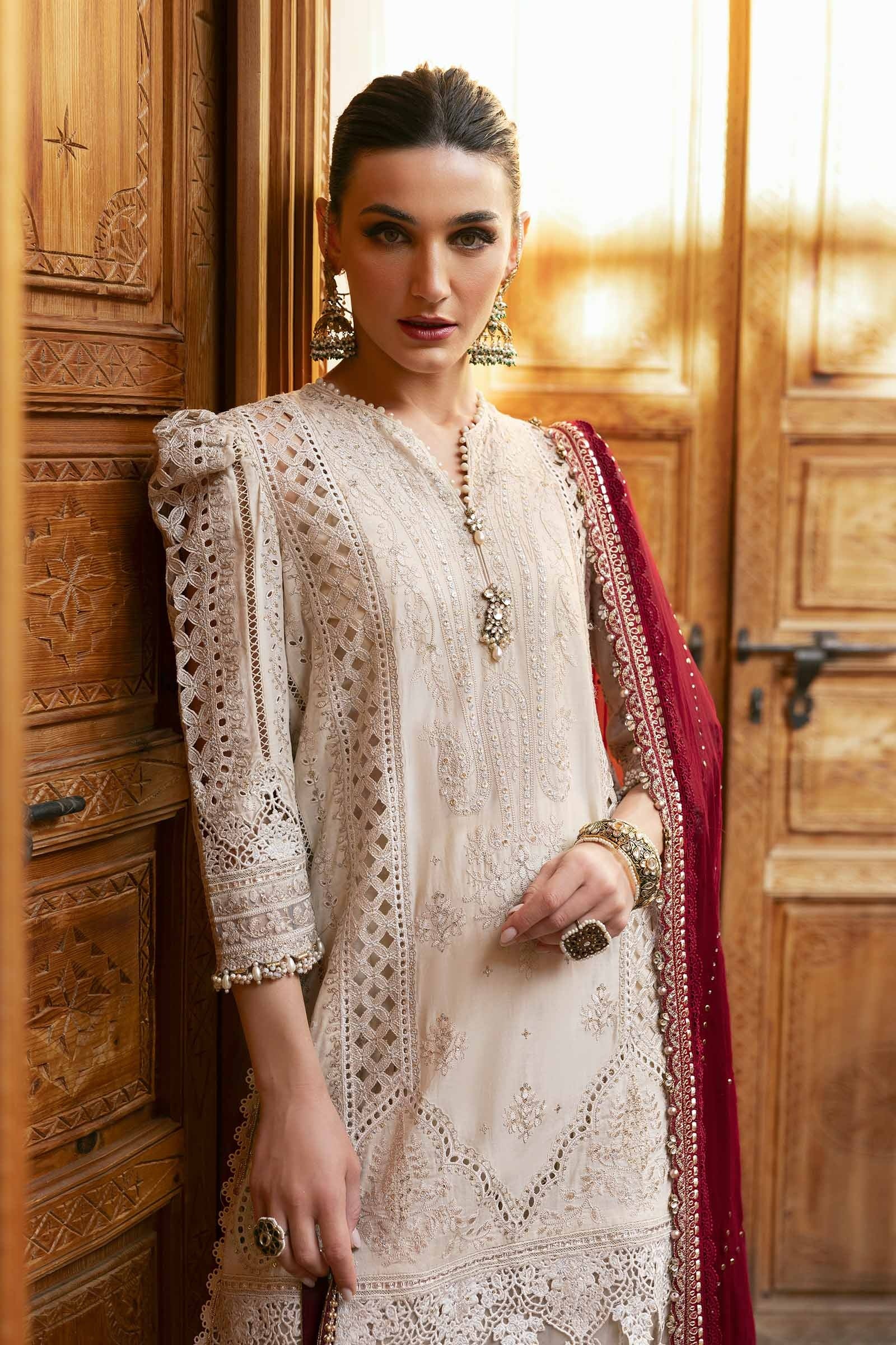 Maria.B - Luxury Lawn Embroidered 3 Piece Unstitched - D-2511-B - Image 5