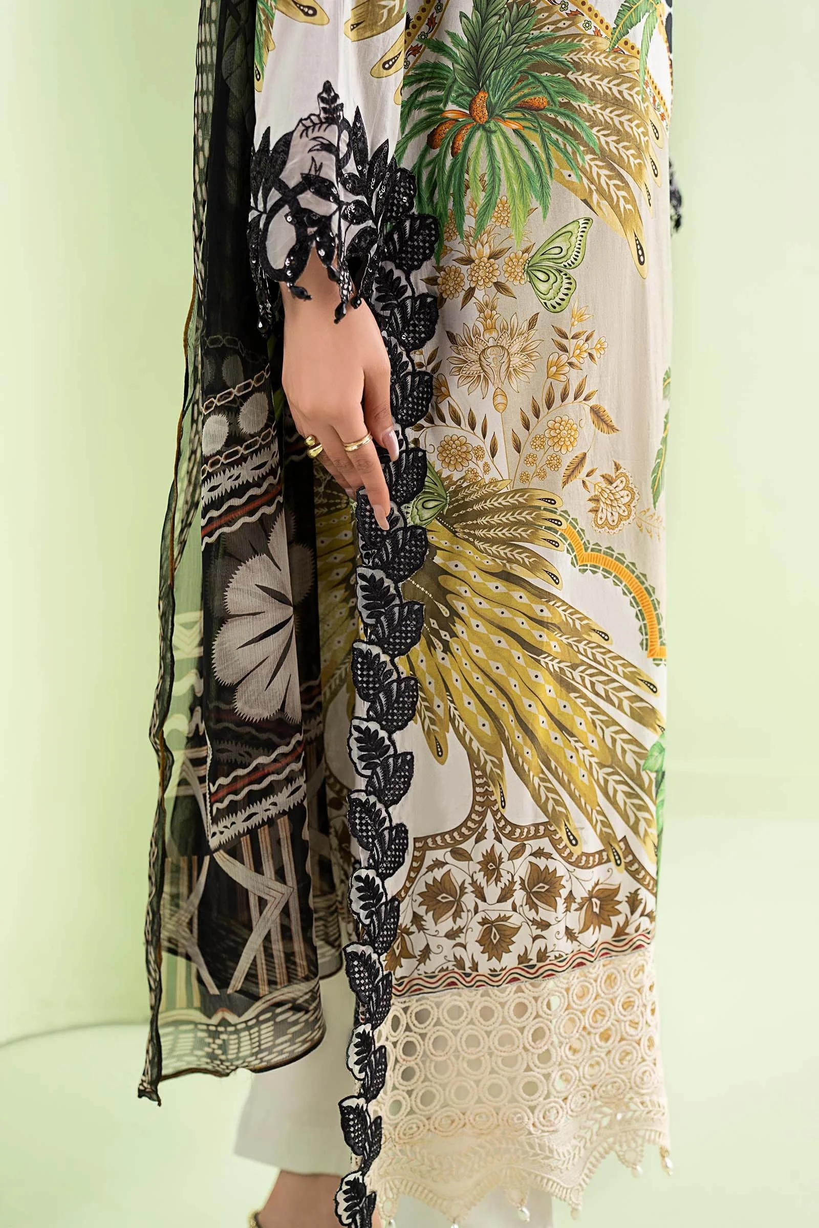 Maria.B - Luxury Lawn Embroidered Unstitched 3 Piece - MPS-2905 - Image 6