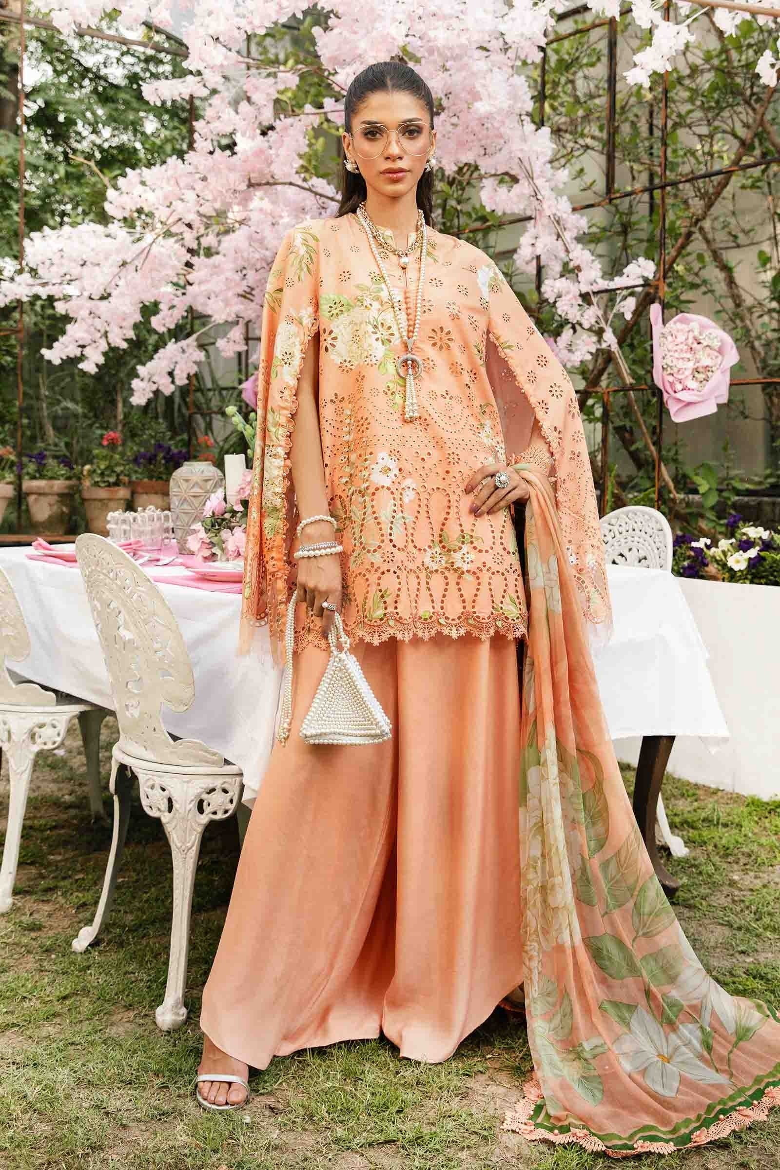 Maria.B - Luxury Lawn Embroidered Unstitched 3 Piece - MPT-2602-A - Image 2