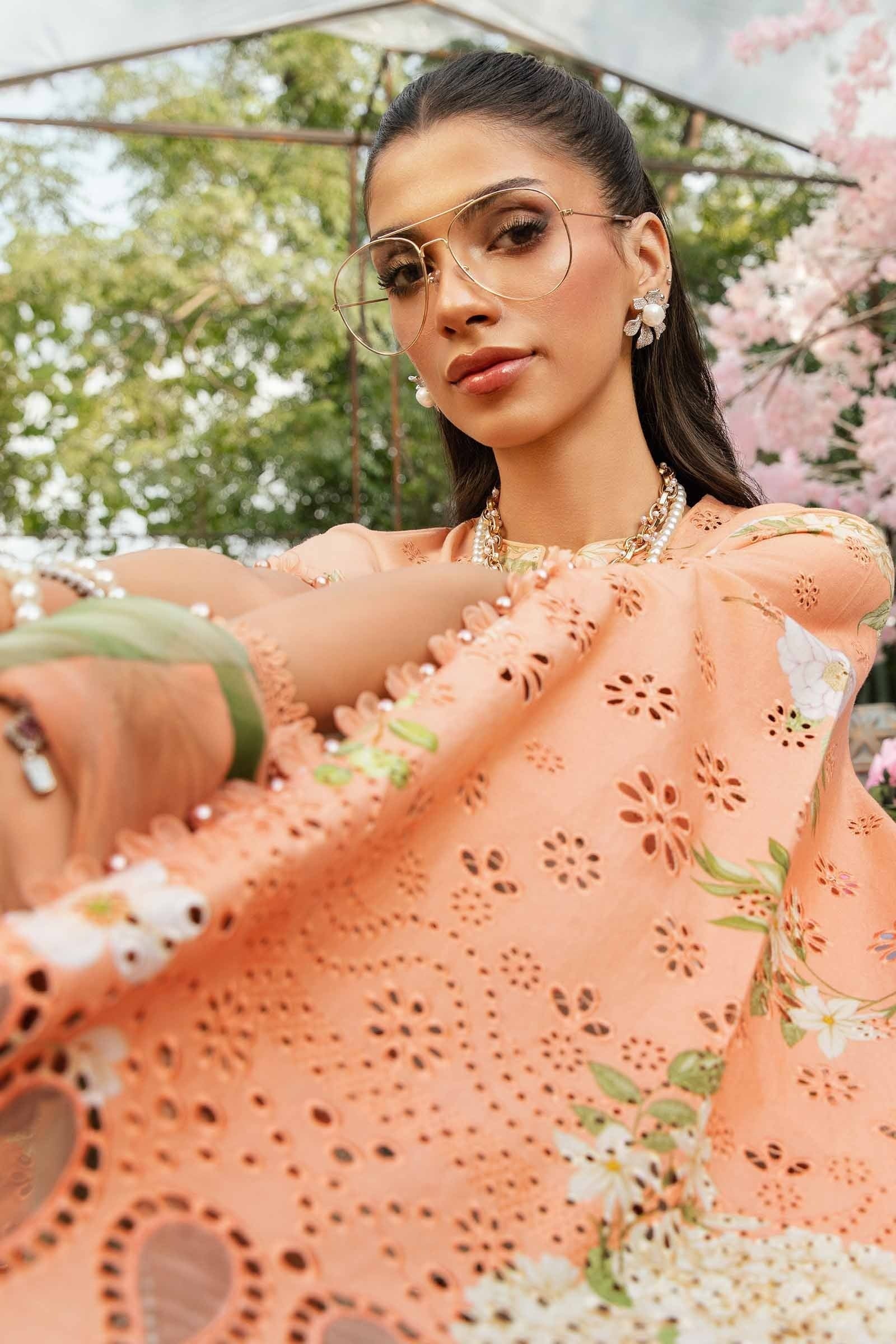 Maria.B - Luxury Lawn Embroidered Unstitched 3 Piece - MPT-2602-A - Image 5