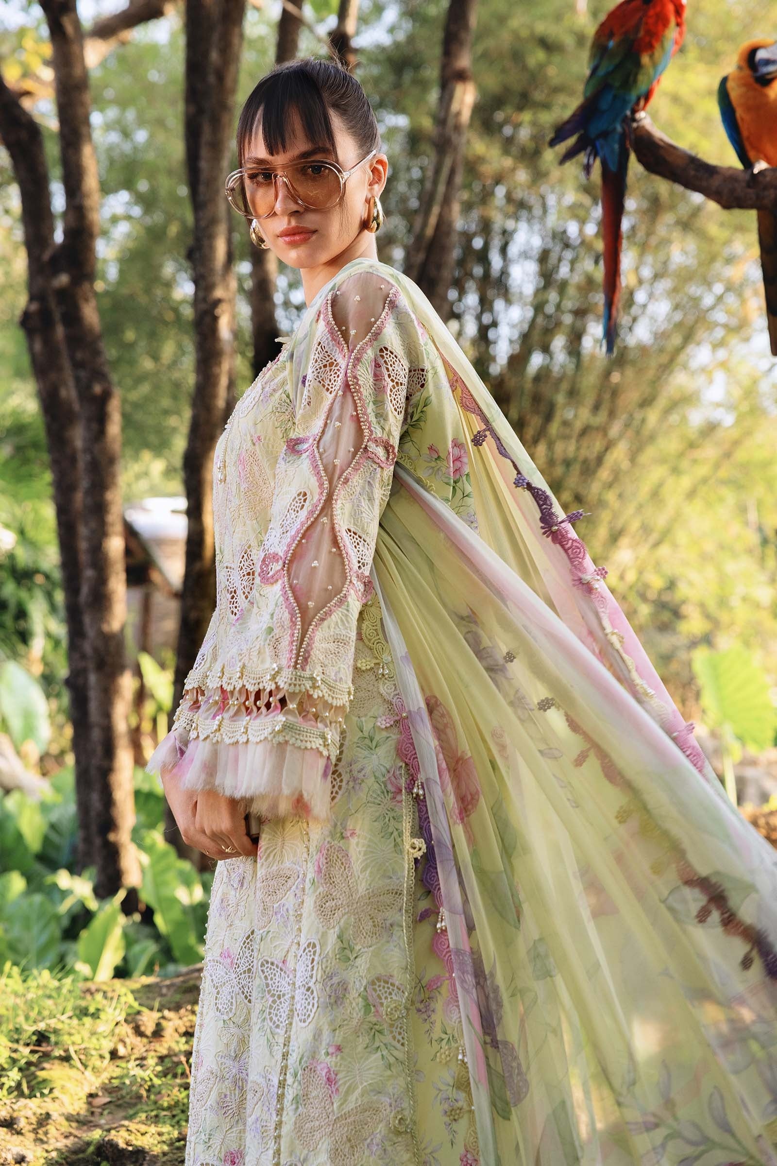 Maria.B - Luxury Lawn Embroidered Unstitched 3 Piece MPT-2901-B - Image 3