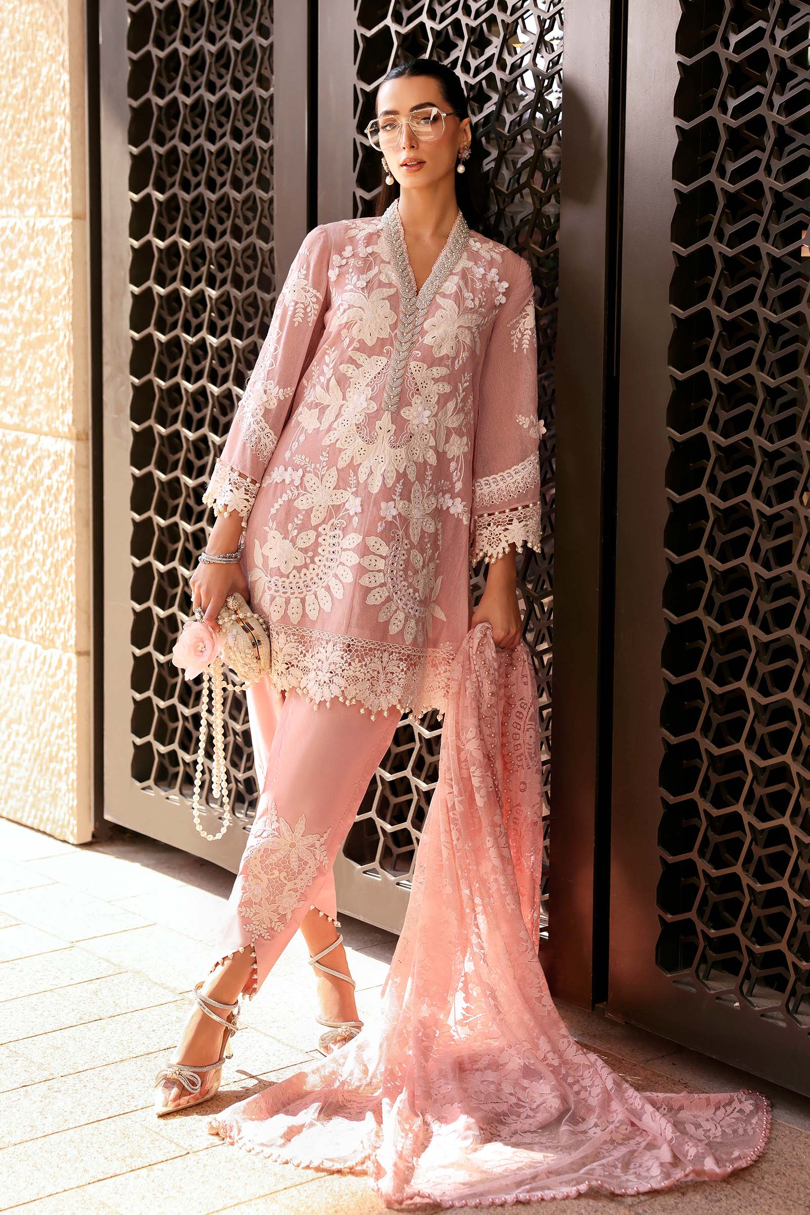Maria.B Luxury Lawn Unstitched Embroidered 3Pc Suit D-2603-A - Image 2