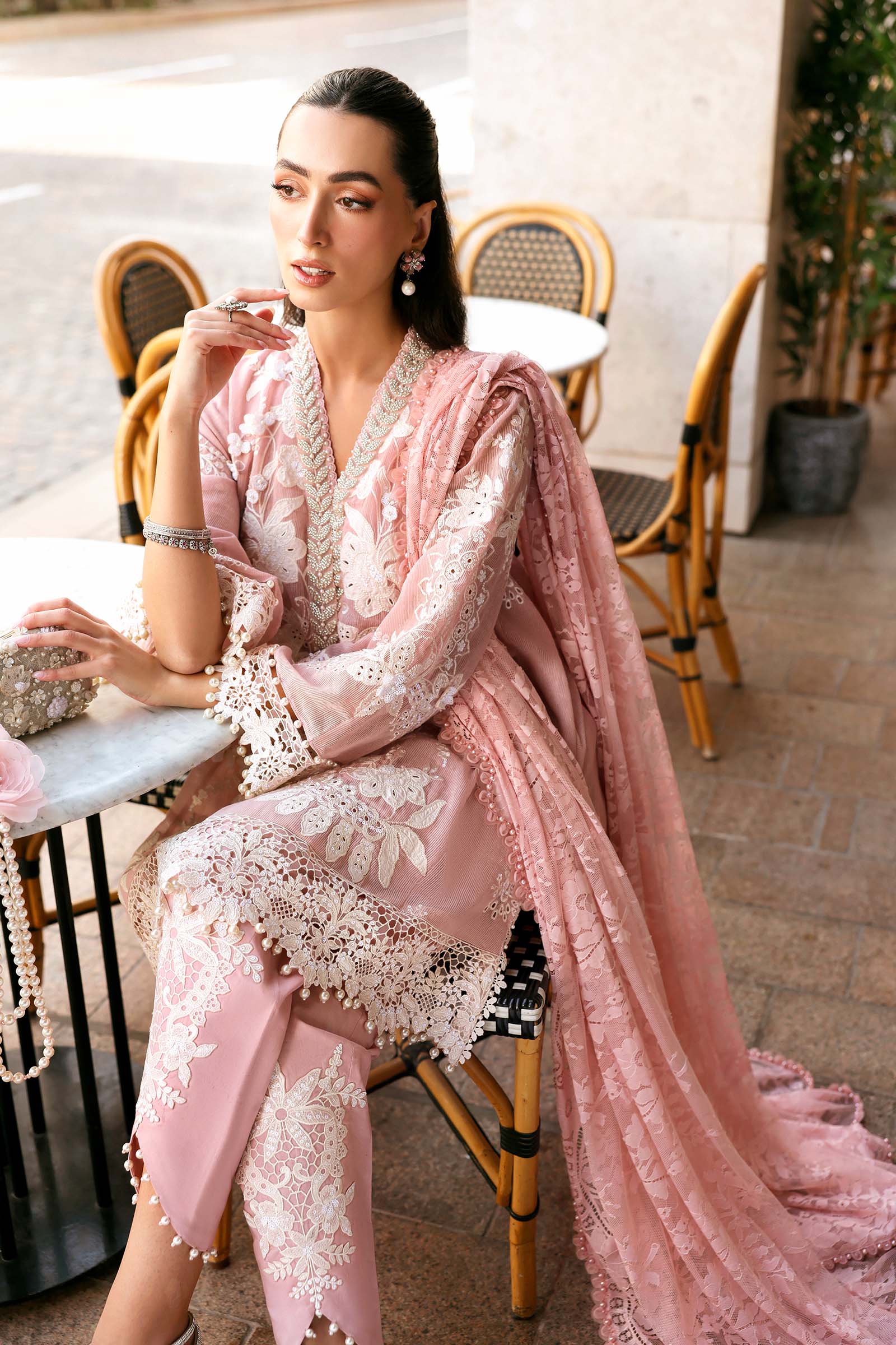 Maria.B Luxury Lawn Unstitched Embroidered 3Pc Suit D-2603-A - Image 4