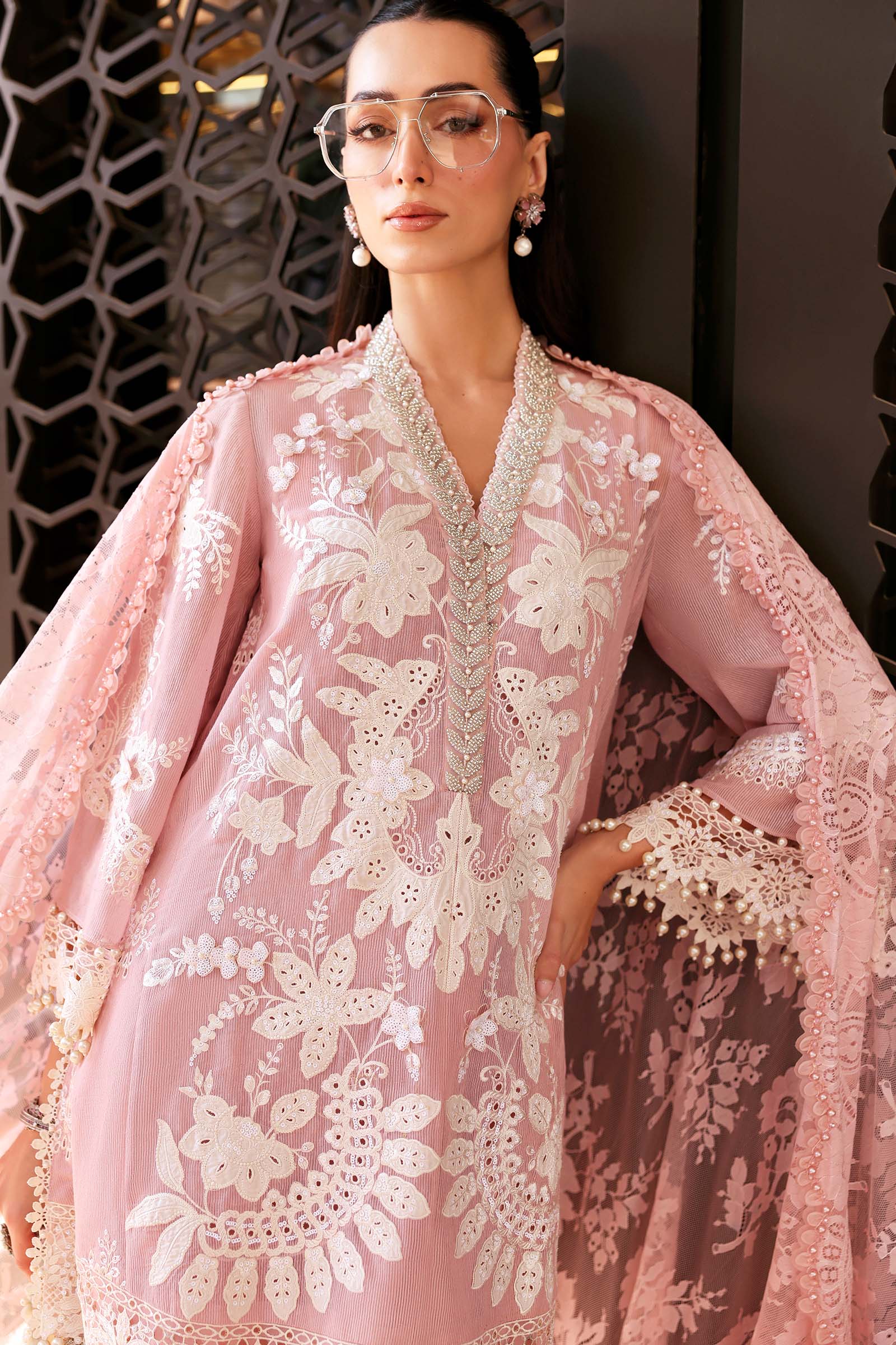 Maria.B Luxury Lawn Unstitched Embroidered 3Pc Suit D-2603-A - Image 5