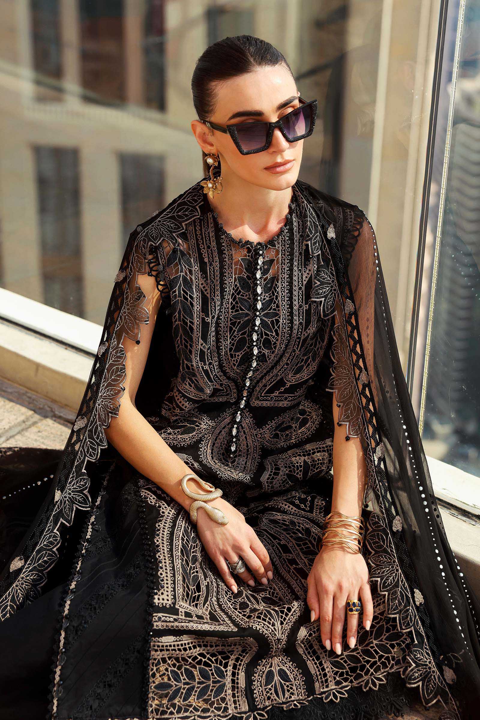 Maria.B Luxury Lawn Unstitched Embroidered 3Pc Suit D-2608-B - Image 4