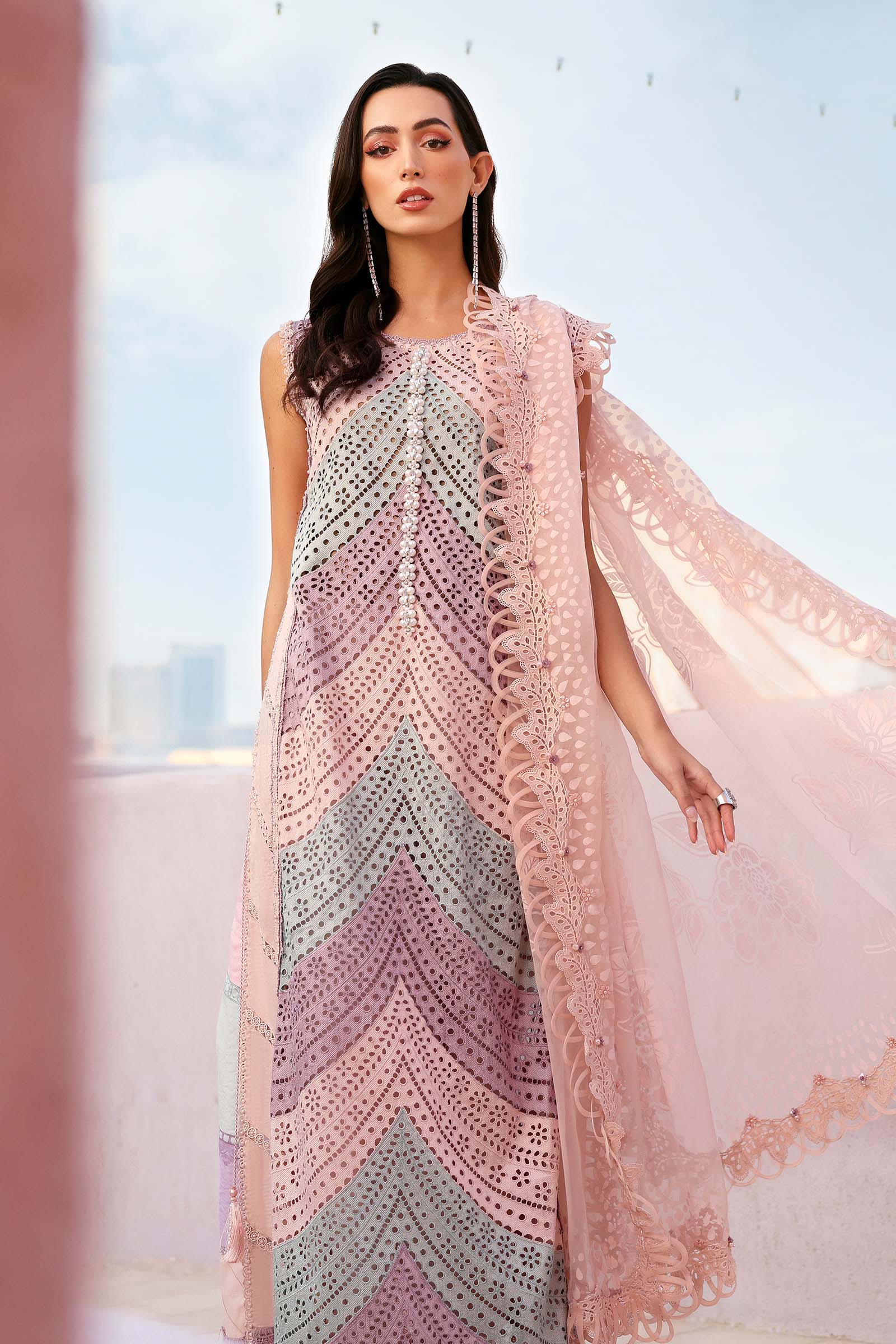 Maria.B Luxury Lawn Unstitched Embroidered 3Pc Suit D-2612-B - Image 3
